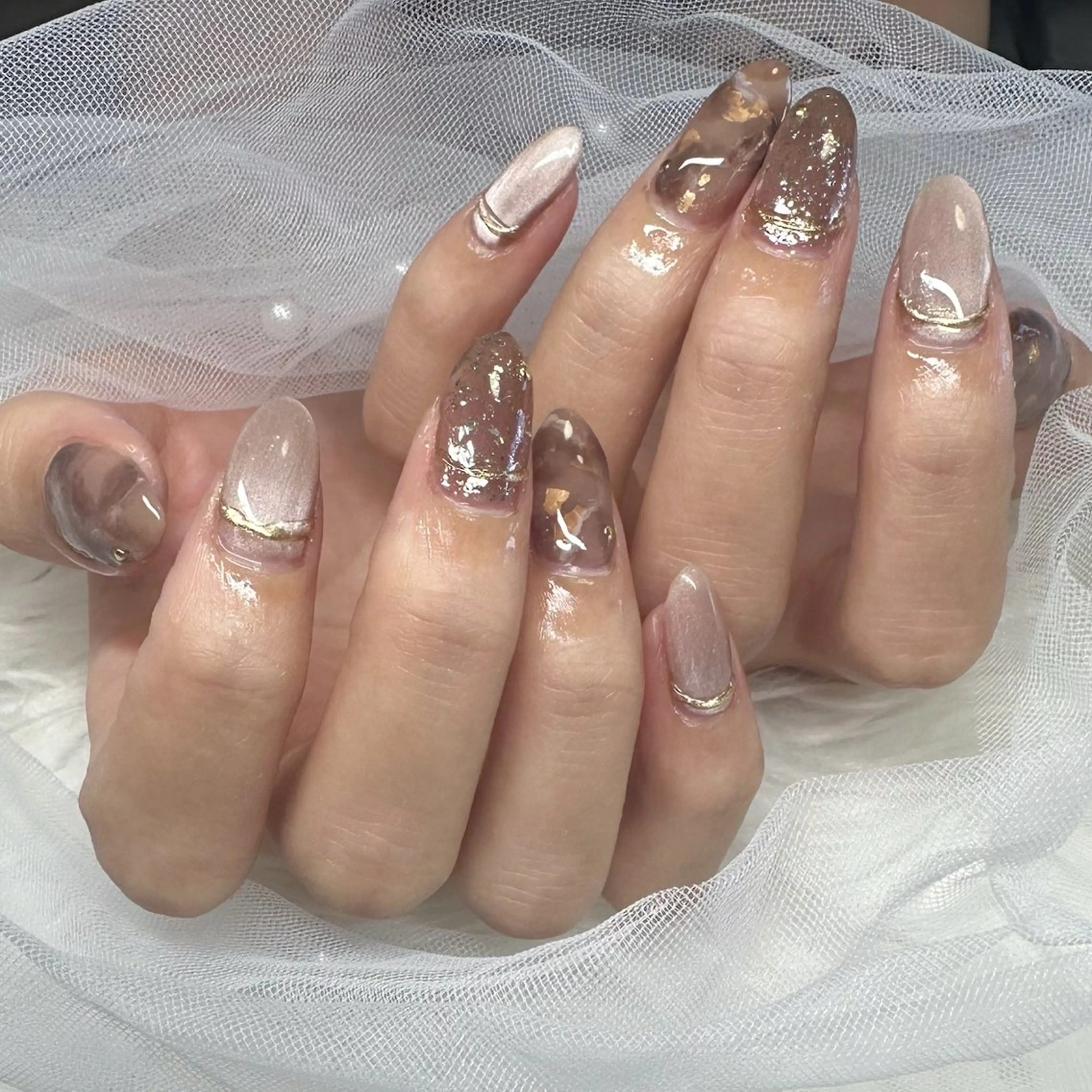 ネイル 持ち込み ハンドネイル Rave所属・touma Rinaのネイルデザイン