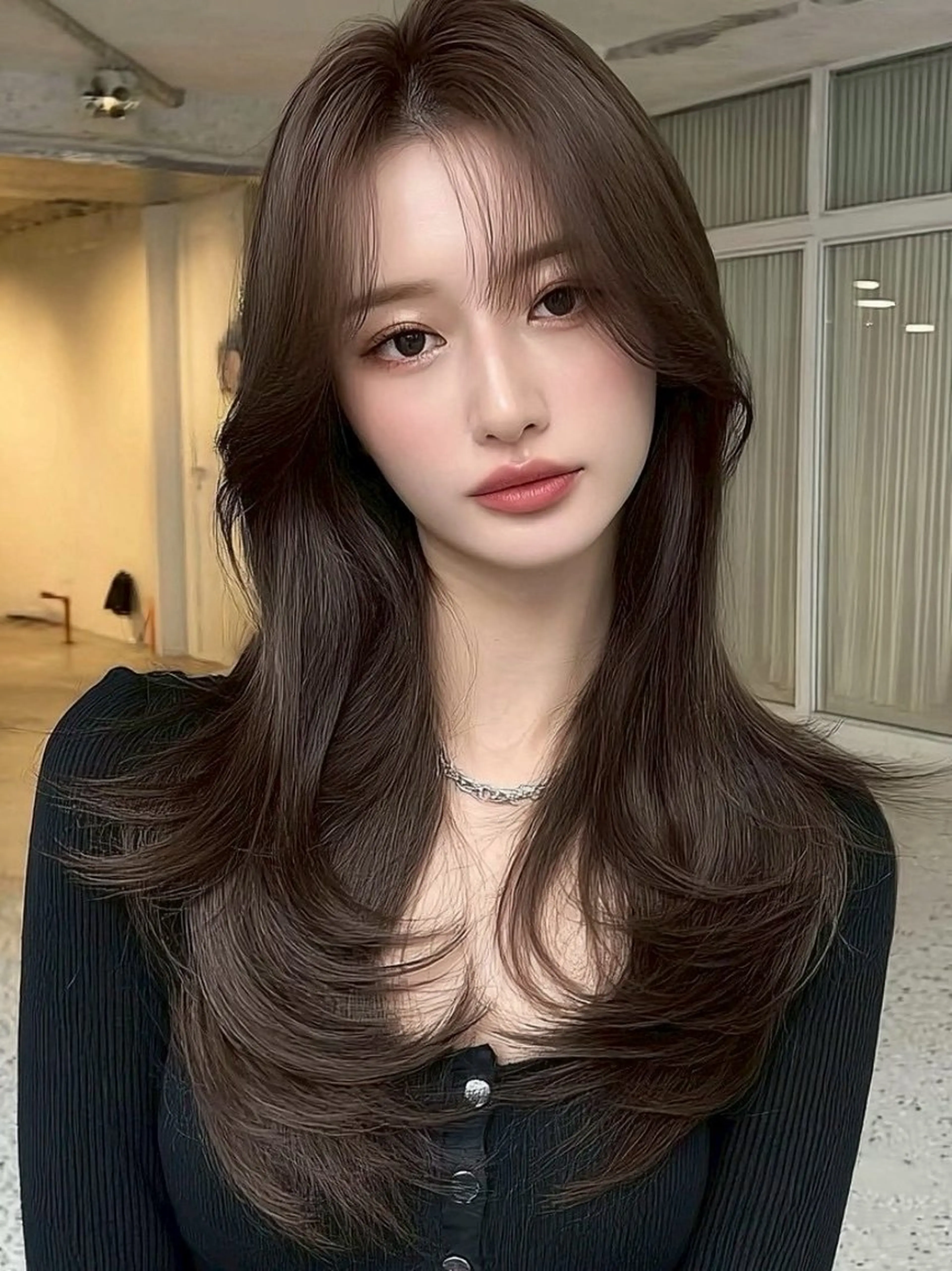 ロング サイドバング カット Saki/お悩み解決 /似合わせカットのヘアスタイル