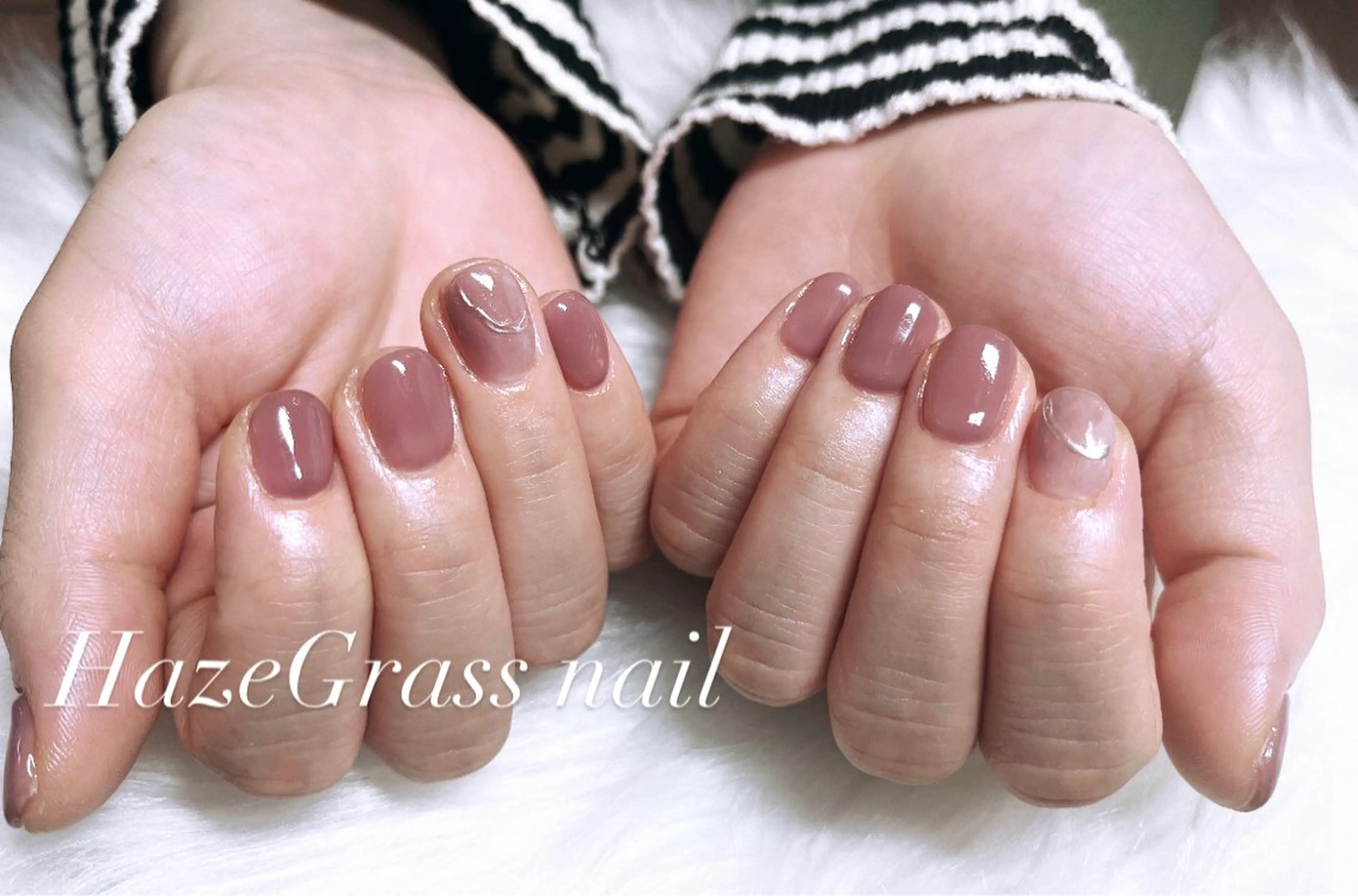 ショート HazeGrass NAILのネイルデザイン