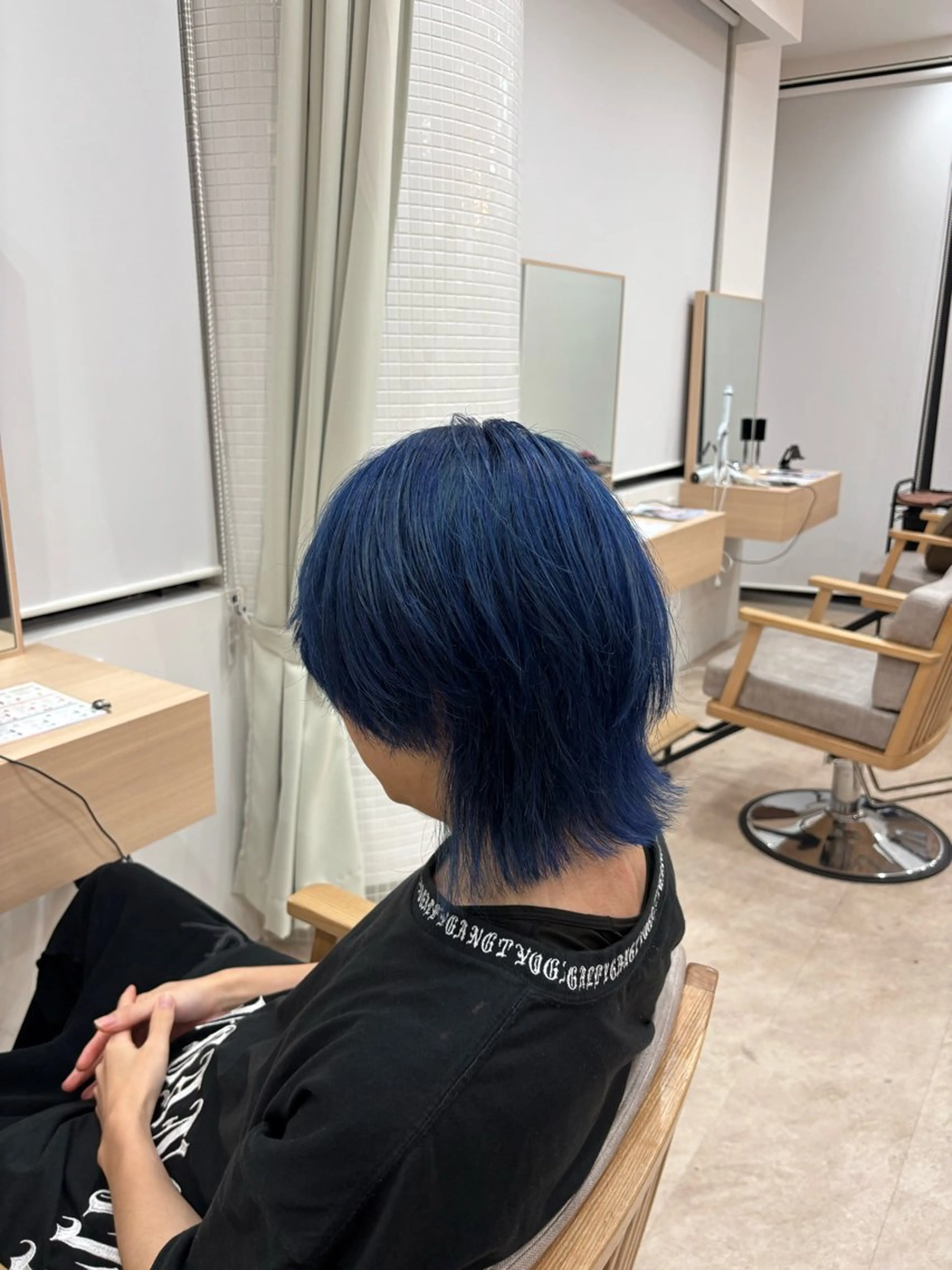 ミディアム カラー メンズ カット ヘアカラー 大瀧 聖也 /パーマ/艶髪カラーのヘアスタイル