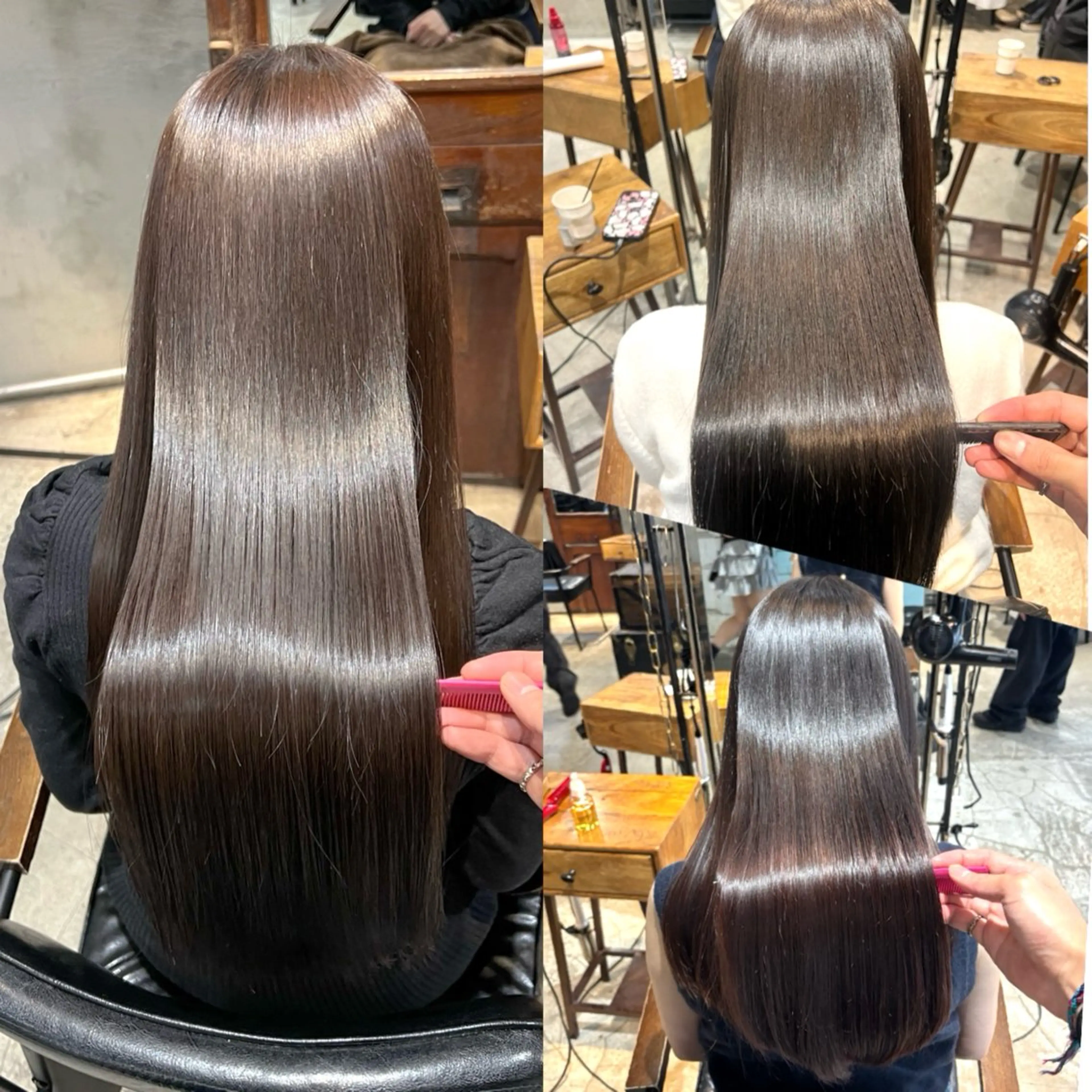 ロング カラー ヘアアレンジ カット ヘアカラー 縮毛矯正 トリートメント レイヤー/艶髪矯正 🪐takushiのヘアスタイル