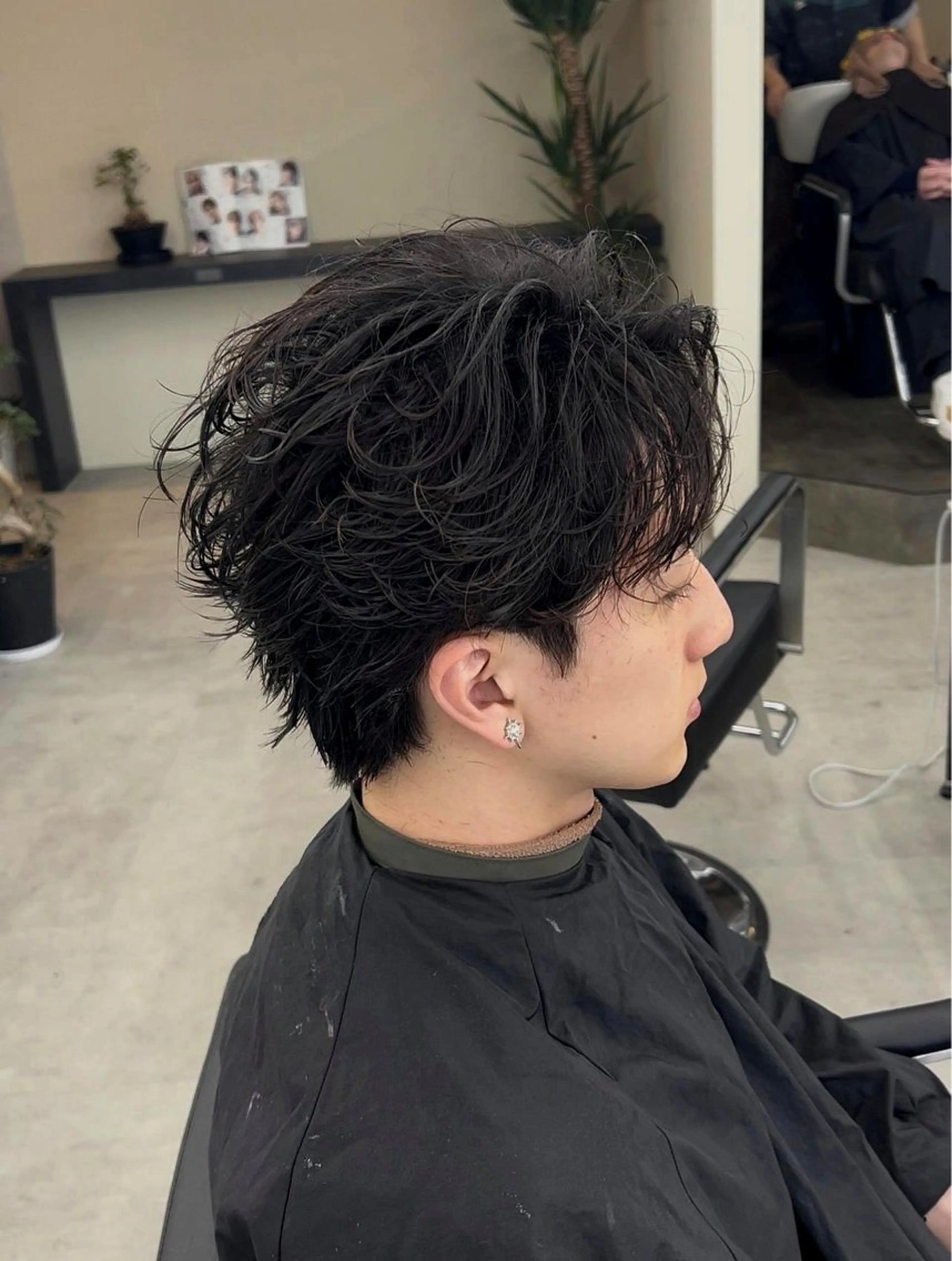 ショート メンズ フェザーパーマ メンズパーマ カット パーマ 横浜メンズ特化／ ‪✂︎Ryoma✂︎のヘアスタイル