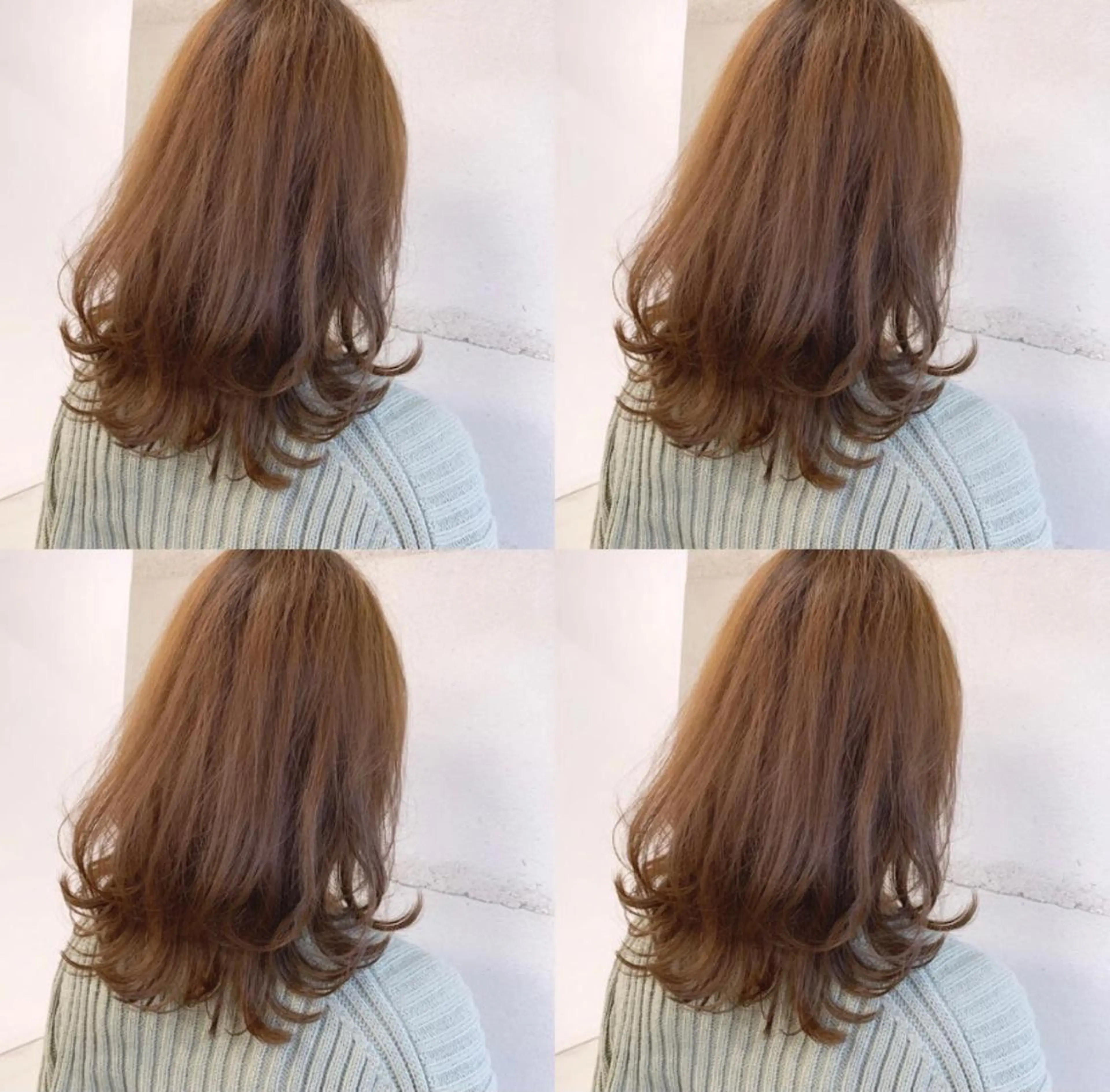 ミディアム カラー 透明感/オリーブ/ グレージュ/YUKAのヘアスタイル