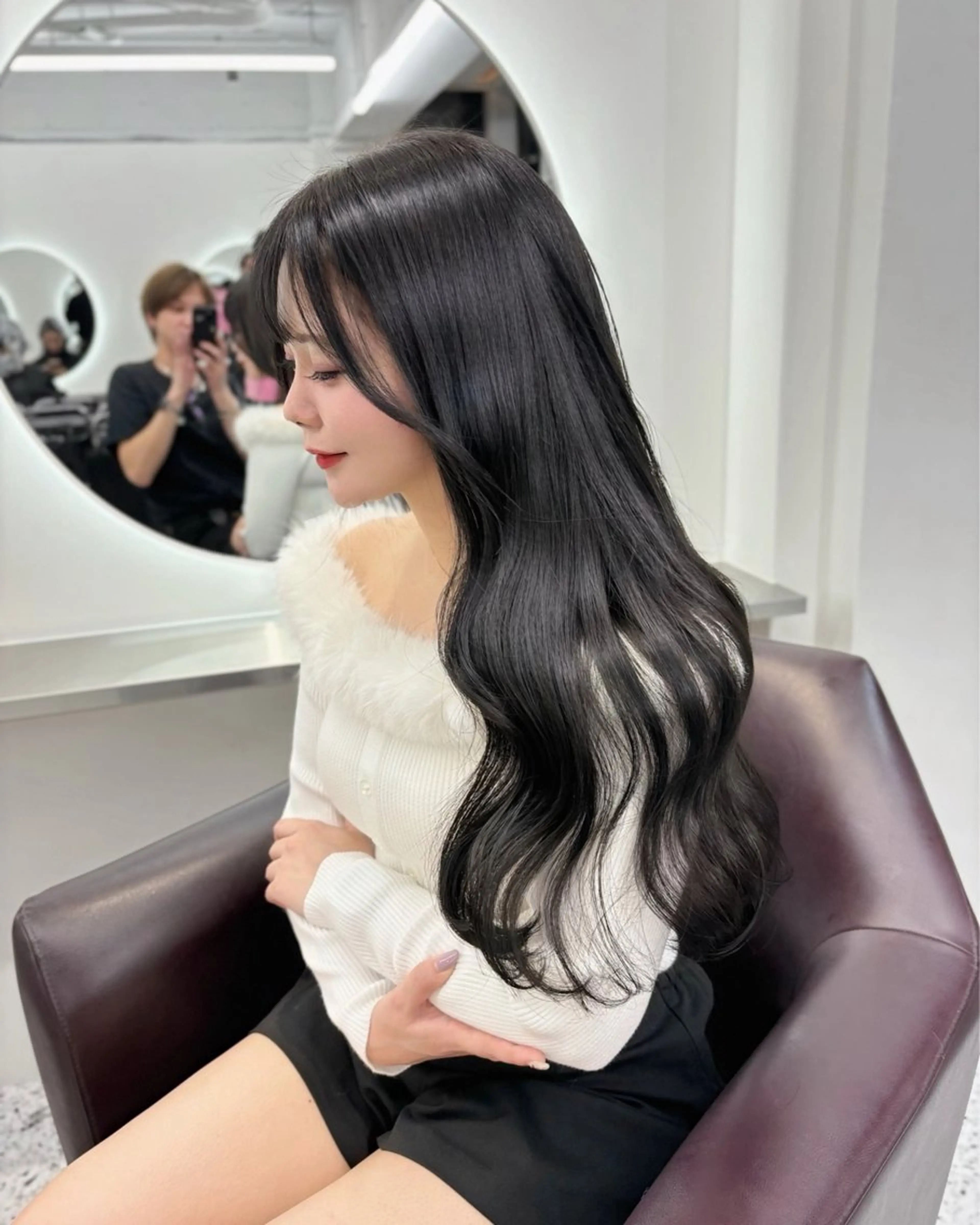 ロング カラー パーマ ヘアアレンジ グレージュ オリーブグレージュ オリーブグレー カット ヘアカラー トリートメント 🌸グレージュ/ ベージュ🌸yutaのヘアスタイル