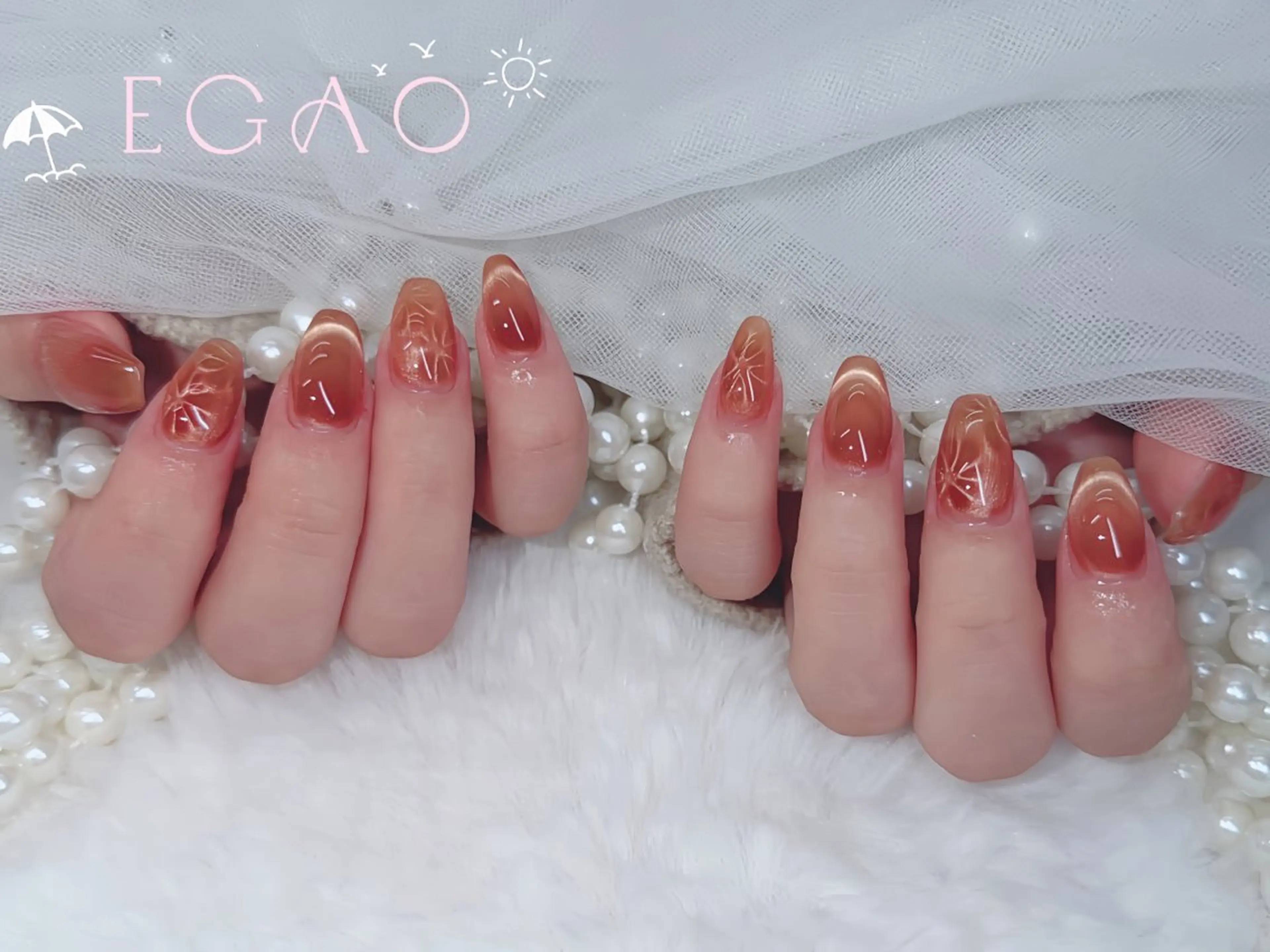 ネイル アートネイル フットネイル フレンチネイル ジェルネイル グラデーション ハンドネイル Egao Nail錦糸町店のネイルデザイン