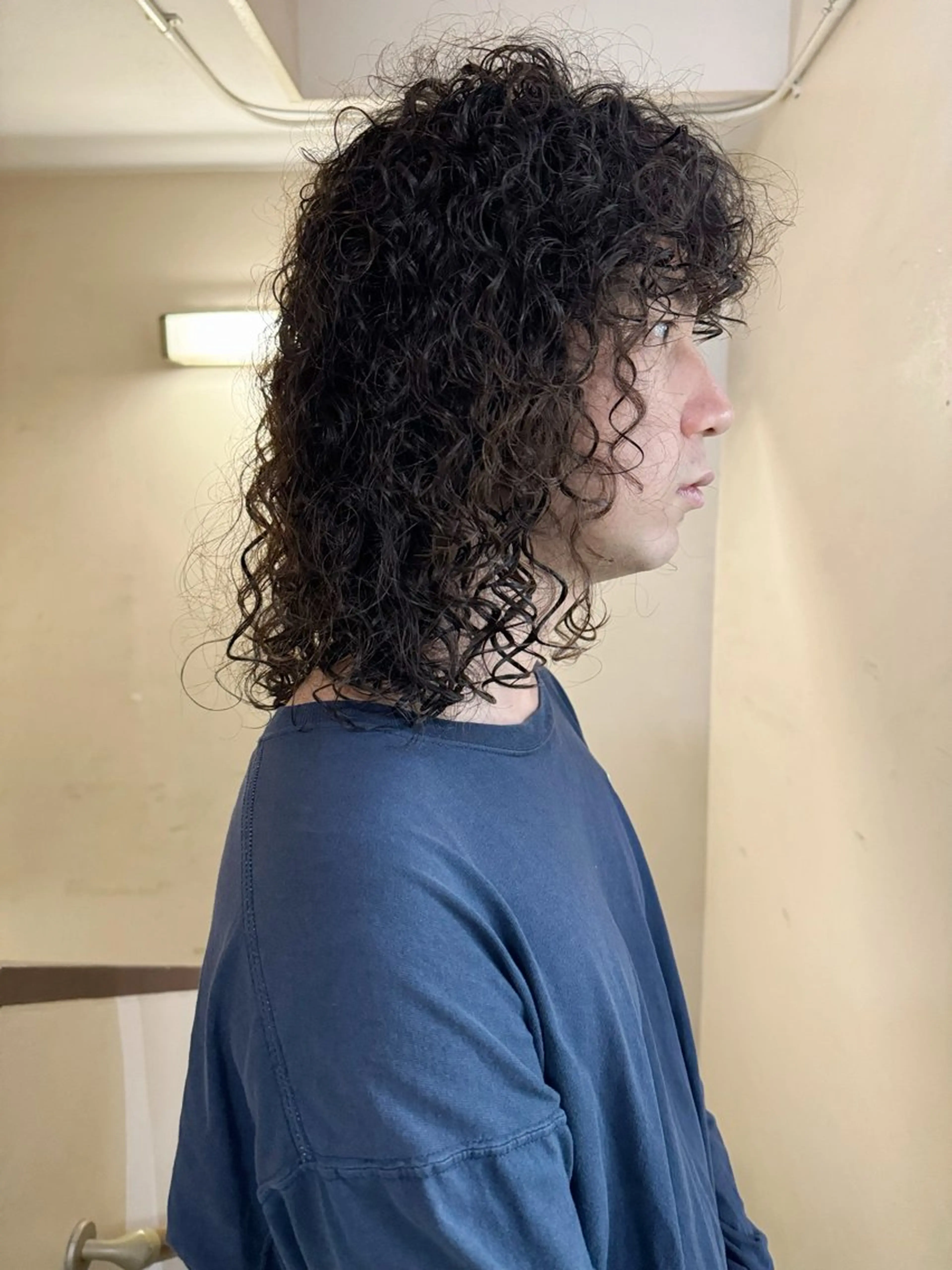 ミディアム パーマ ヘアアレンジ メンズ 丸山渉/表参道 レイヤーボブのヘアスタイル