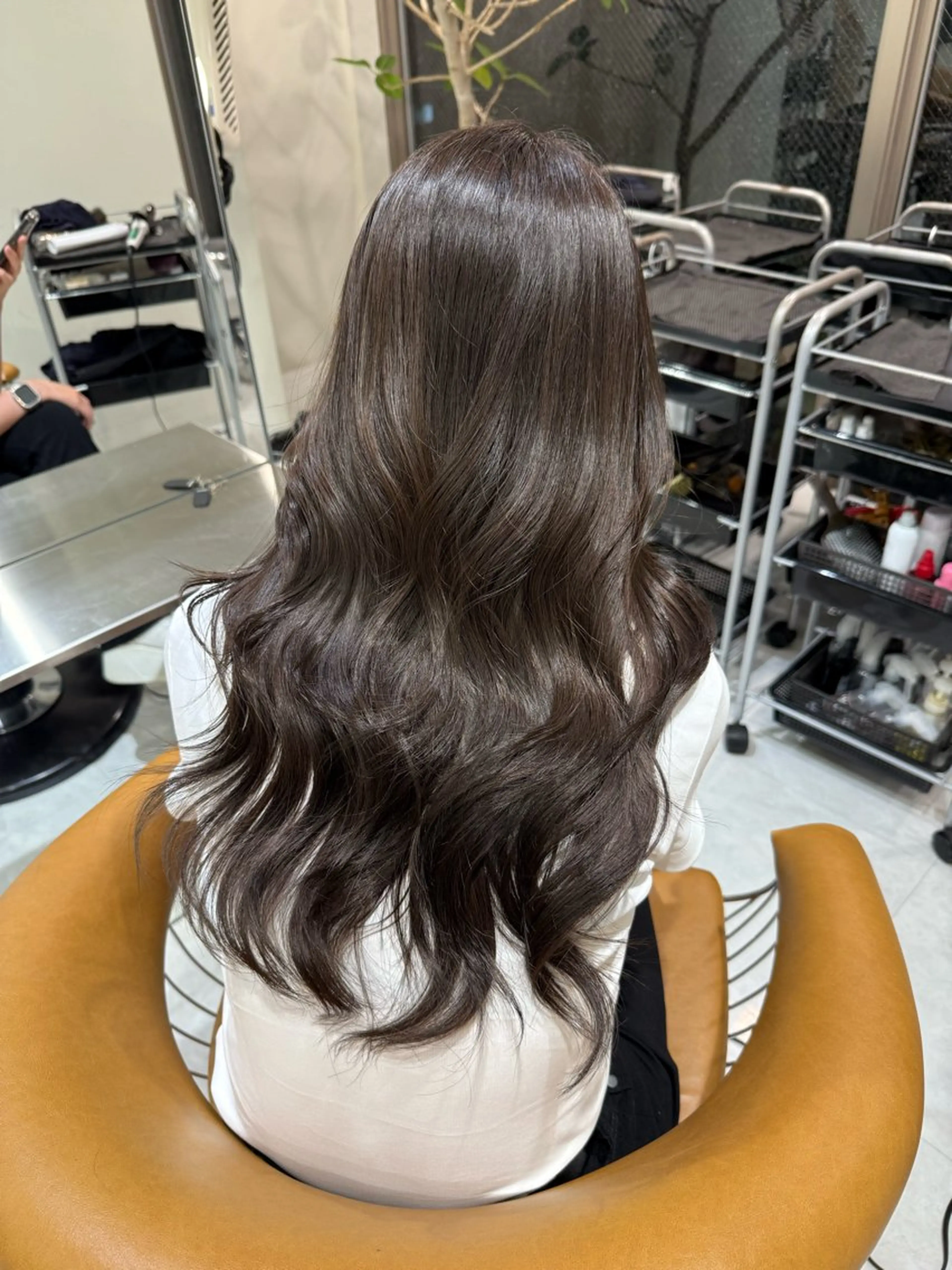 ロング カラー ヘアカラー ぱつっとボブ/透明感 カラー/Ayakaのヘアスタイル