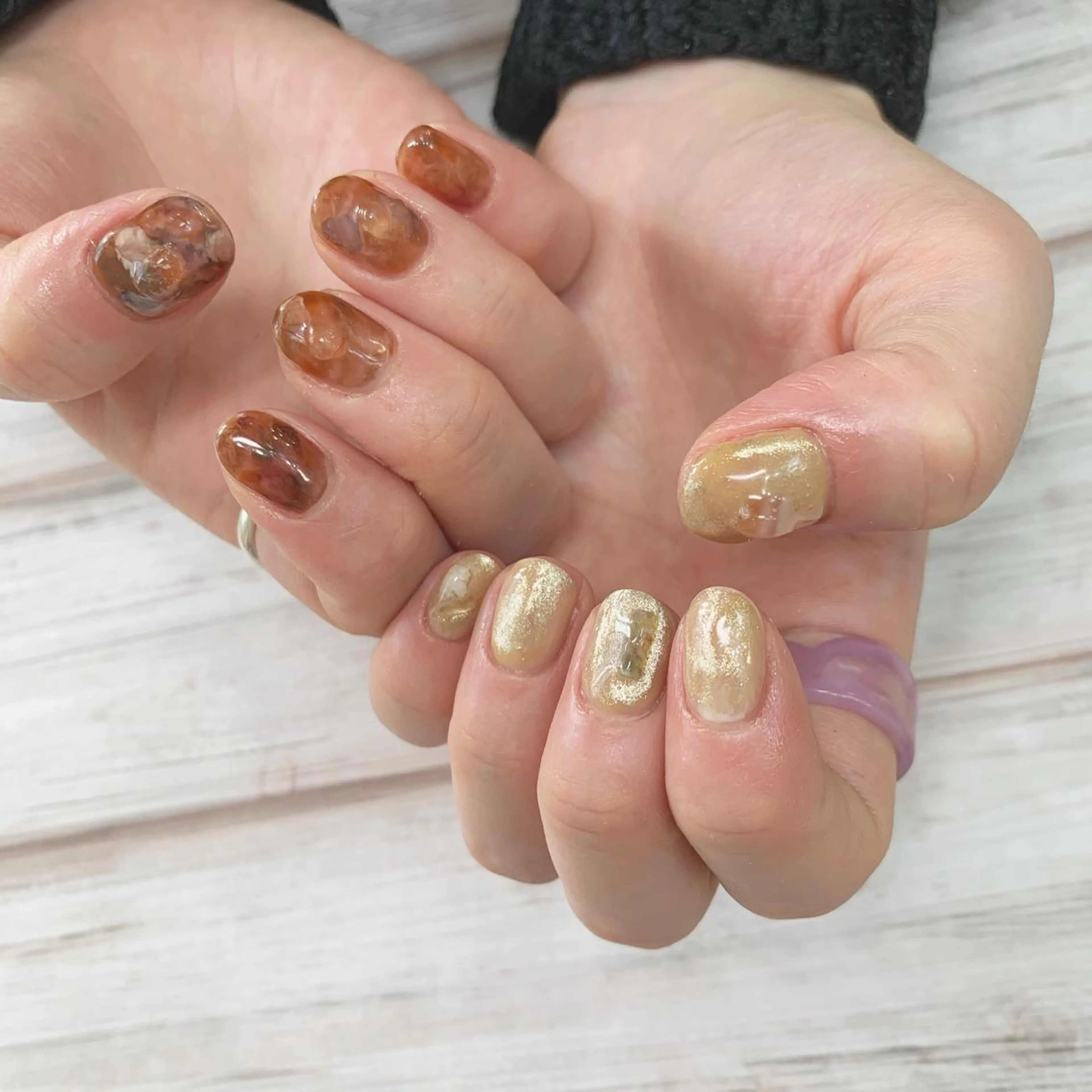 ネイル ハンドネイル 新宿ニュアンスネイル makotoのネイルデザイン