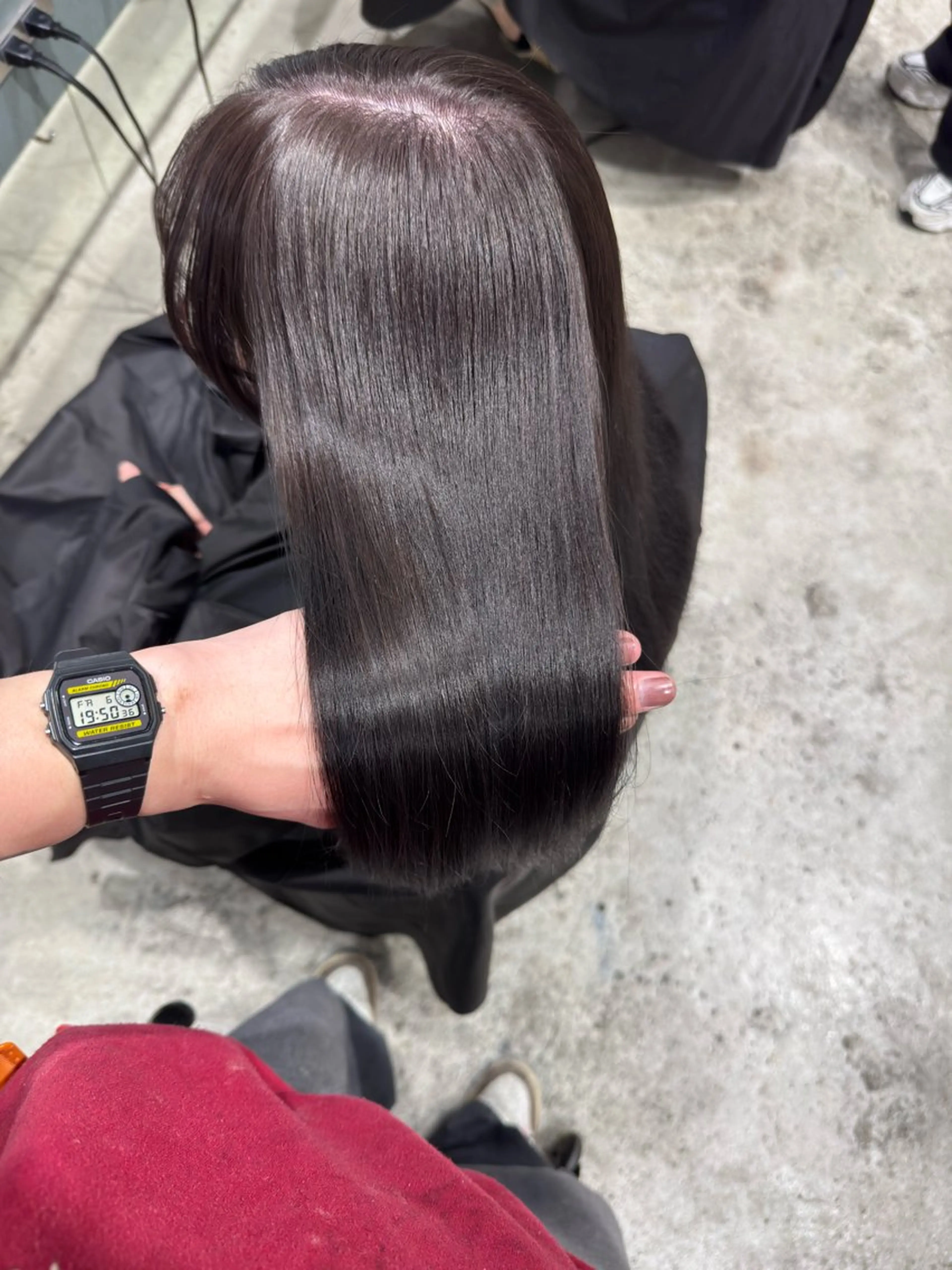 セミロング カラー カット ヘアカラー 立川/レイヤー/ 複雑履歴/ 西川翔真のヘアスタイル