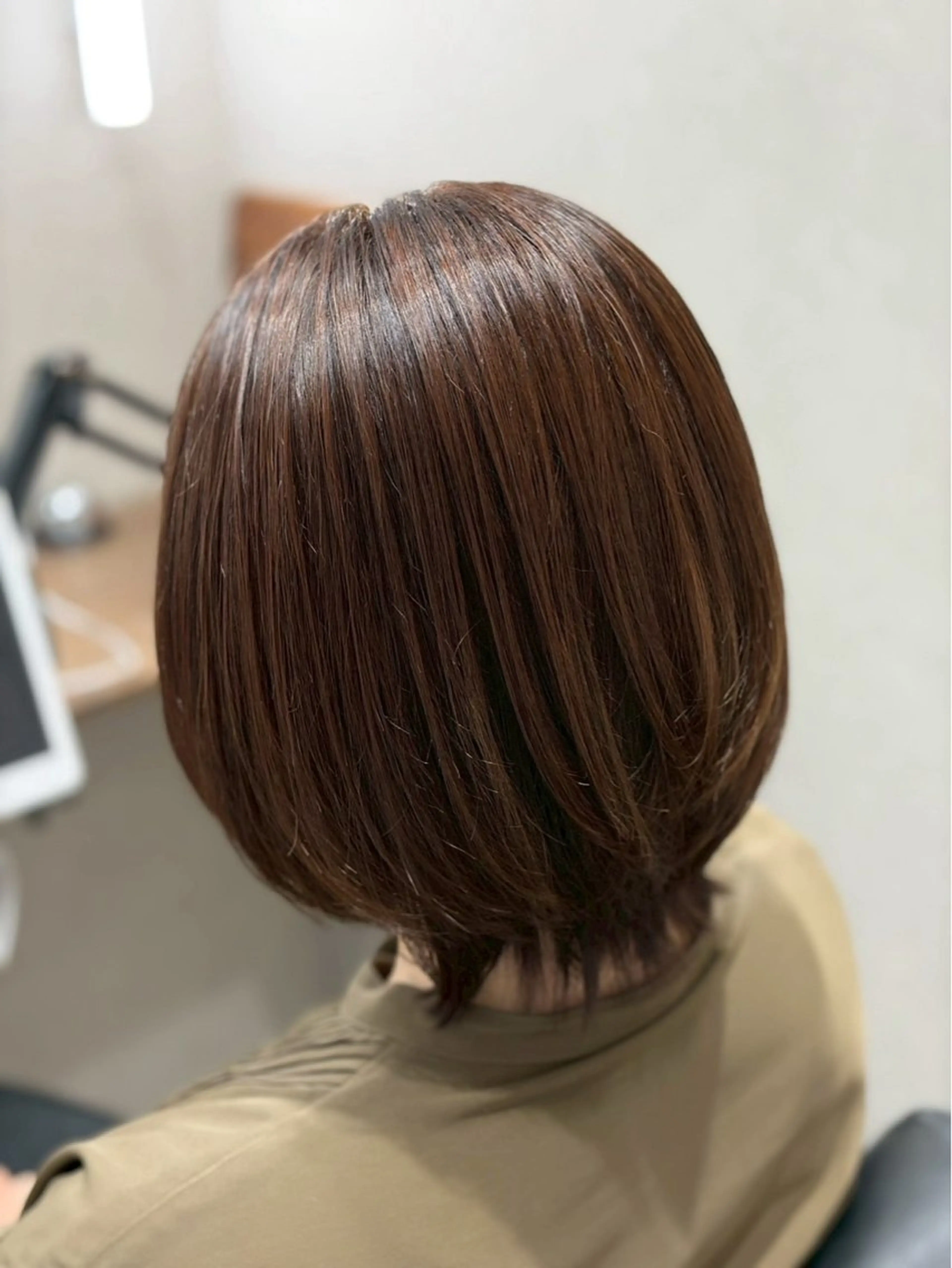 ミディアム カット トリートメント 白鳥 正孝のヘアスタイル