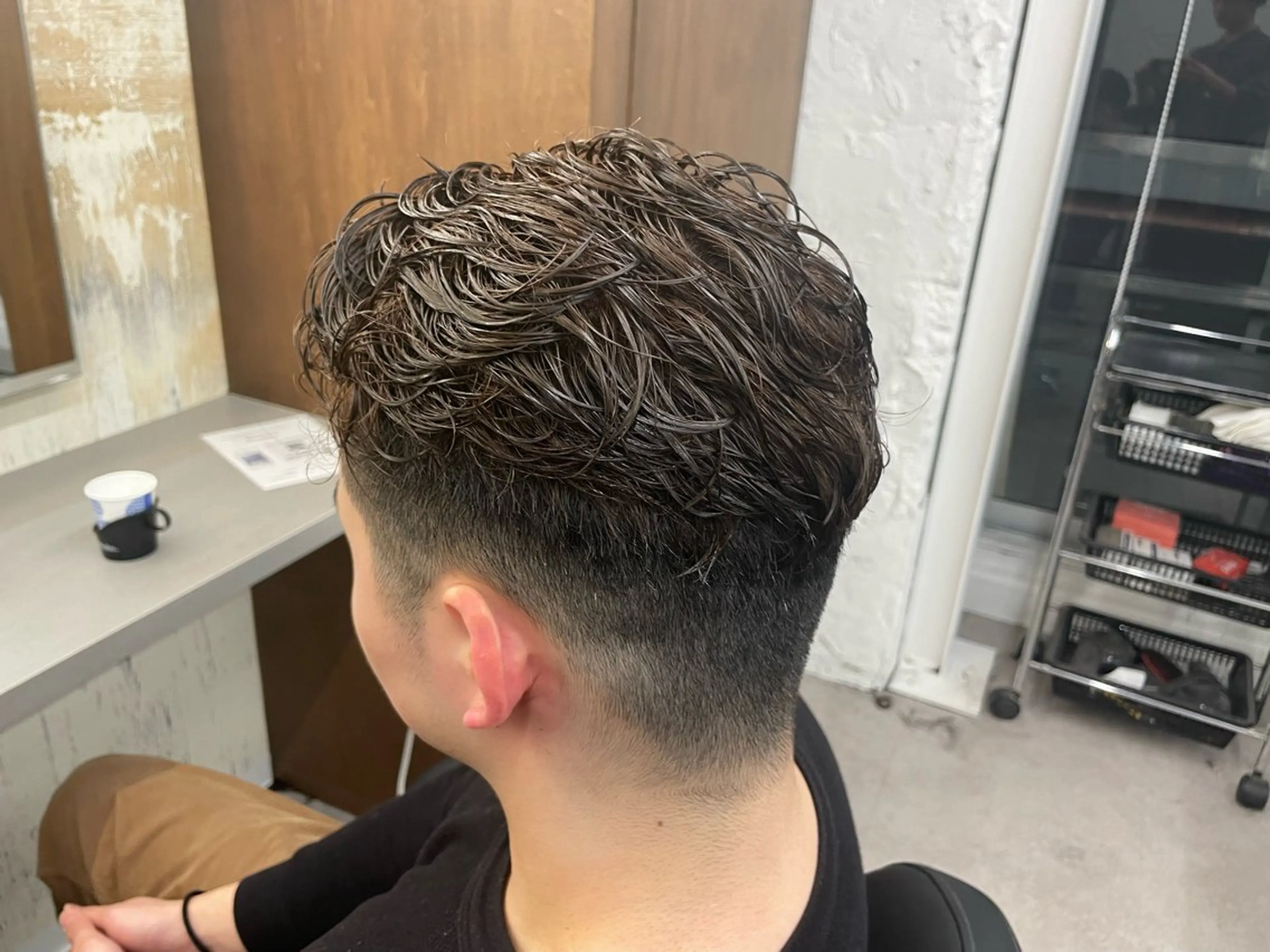 🧔🏻♂️メンズカット+ポイントパーマ+眉毛カットの写真