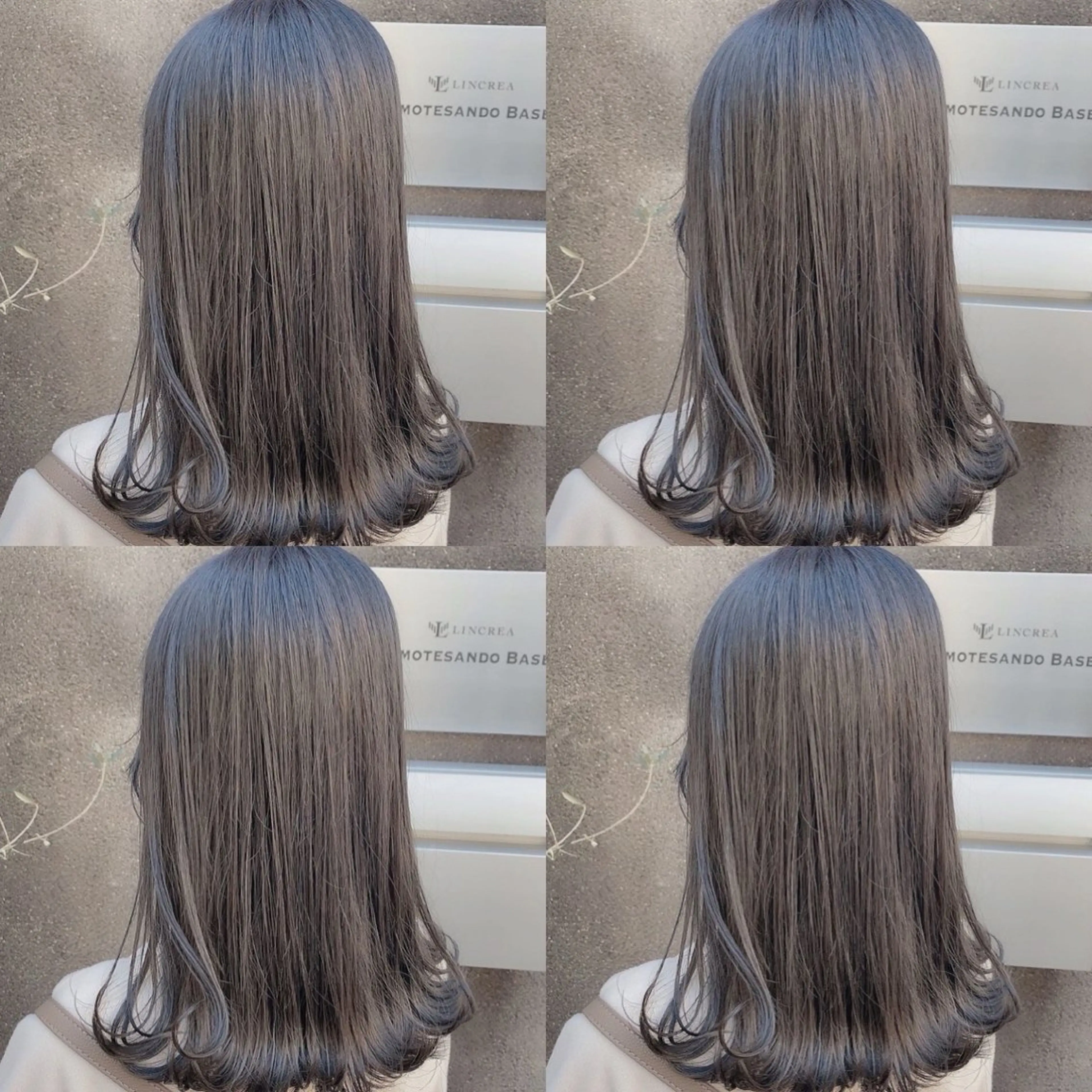 セミロング ヘアカラー トリートメント ヘッドスパ 透明感♡グレージュ ♡ミルクティー♡のヘアスタイル