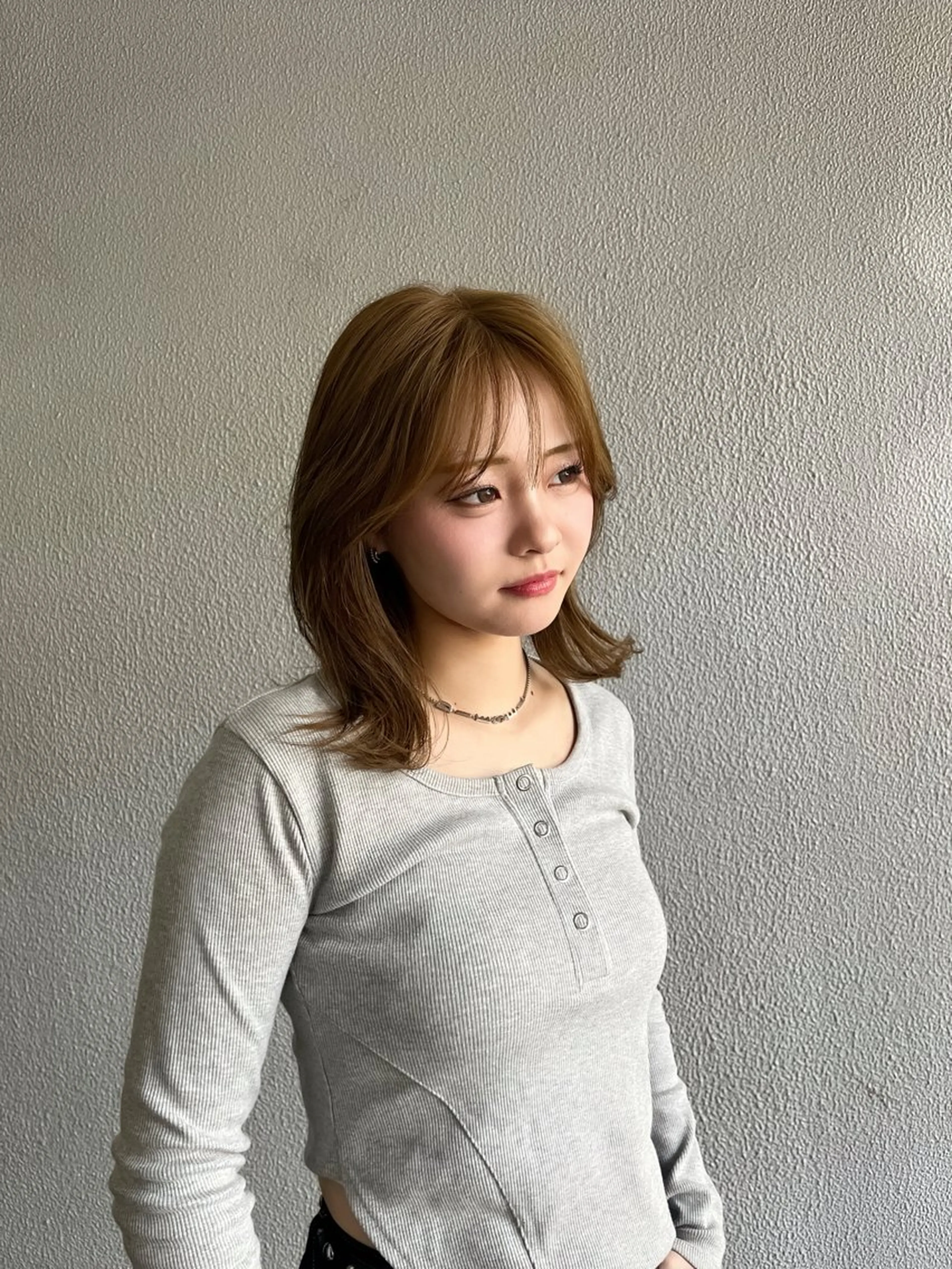 ミディアム カラー パーマ/縮毛矯正 /かわいい/せき🫧のヘアスタイル