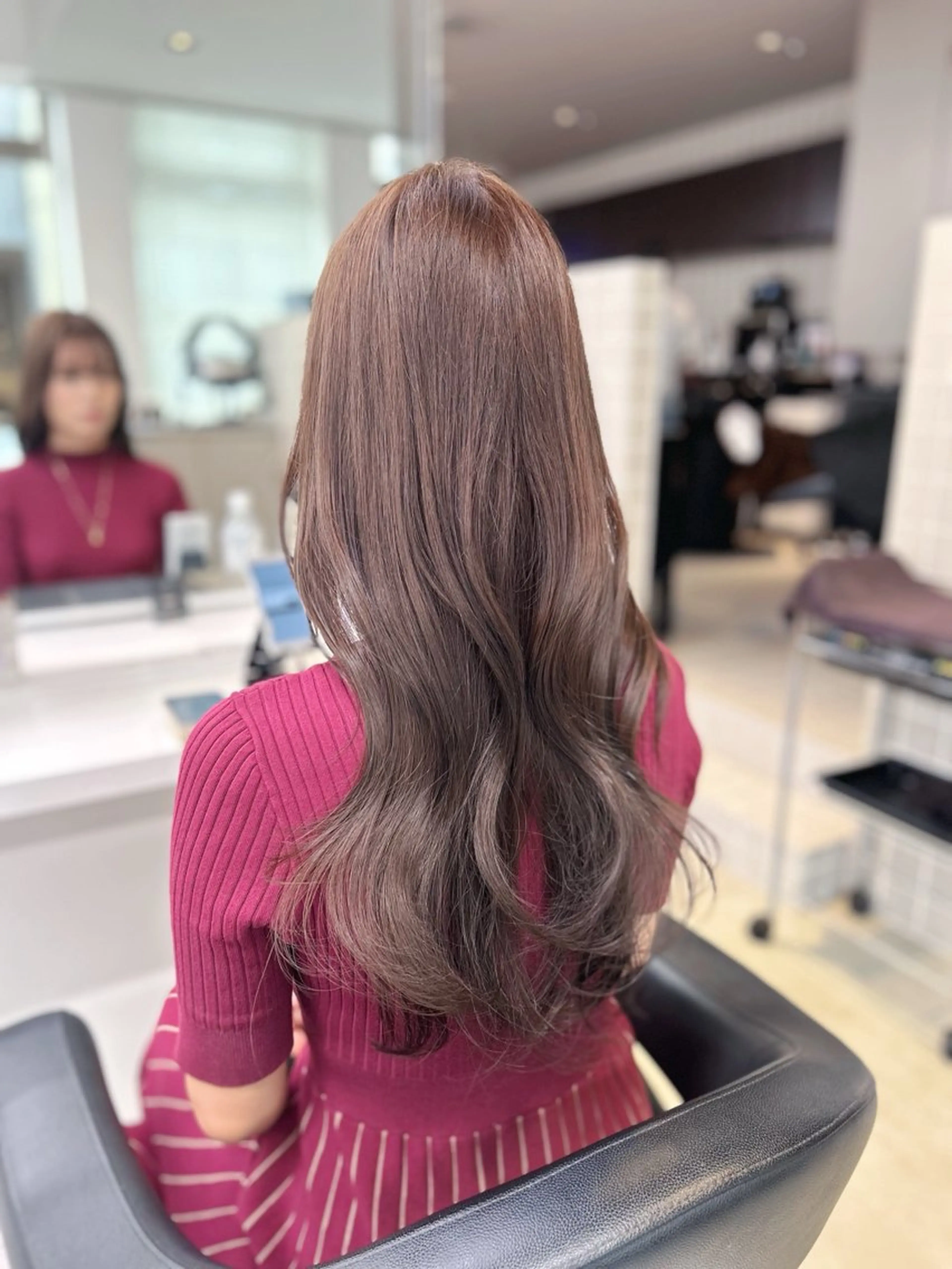 ロング ヘアカラー トリートメント 🤍透明感/韓国風/ レイヤー/優大🤍のヘアスタイル