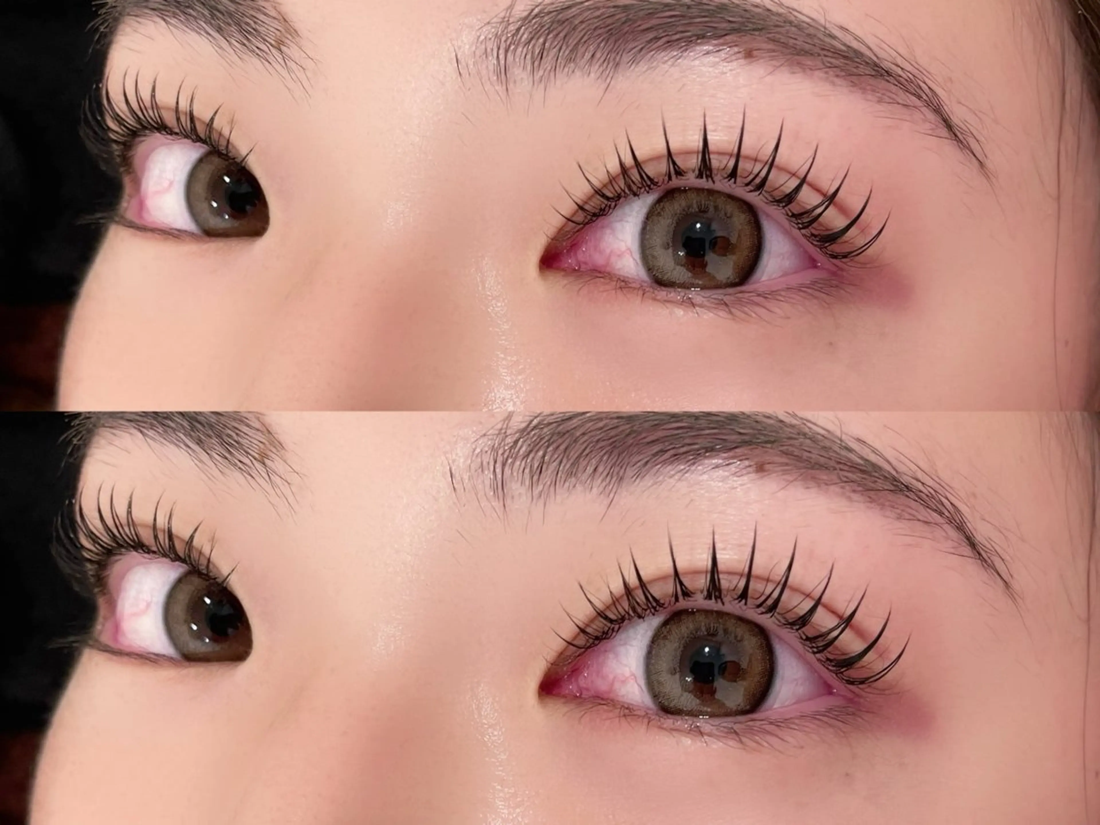 マツエク・マツパ フラットラッシュ ナチュラル パリジェンヌラッシュリフト まつげパーマ 一重×まつ毛パーマ nekoRu meiのマツエク・マツパデザイン