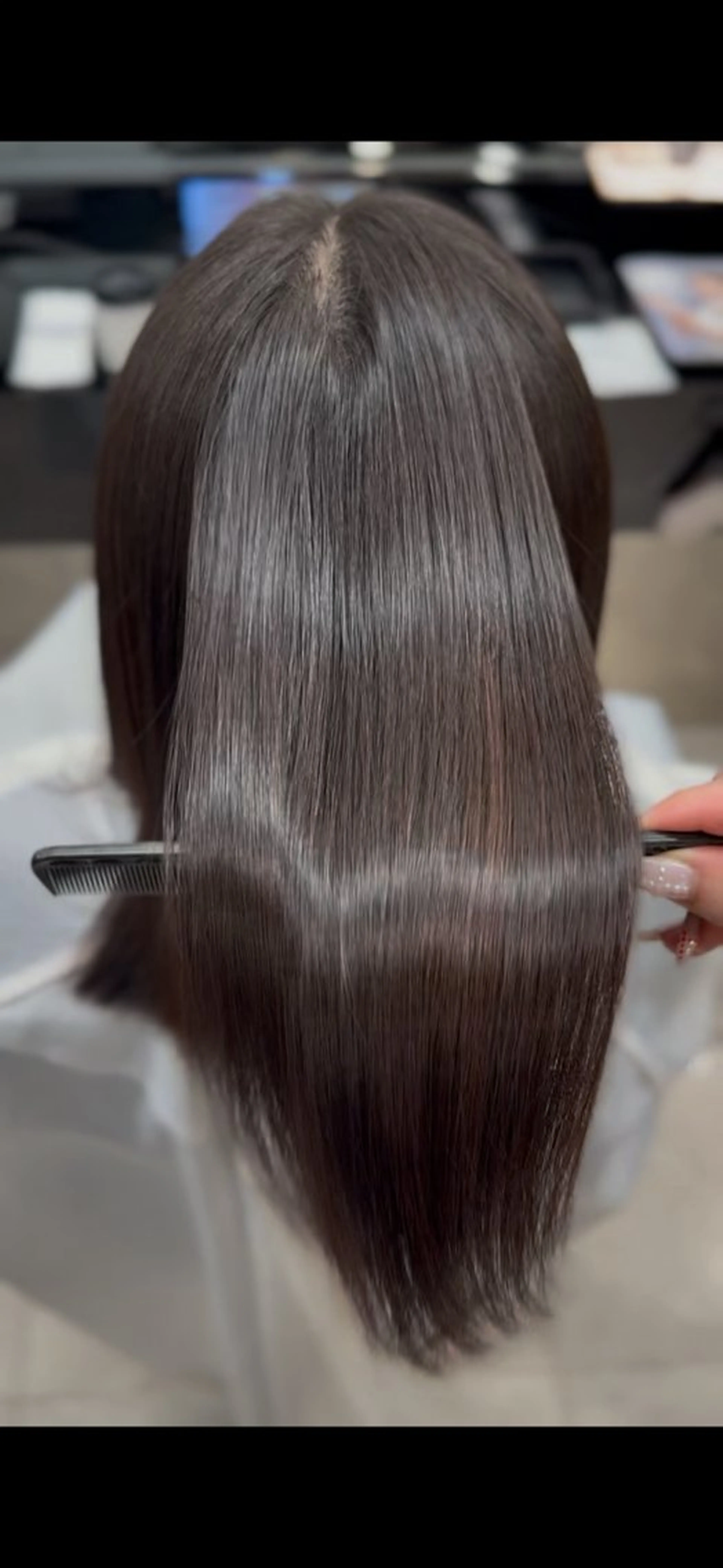 ロング 縮毛矯正 トリートメント cocoa 💫のヘアスタイル