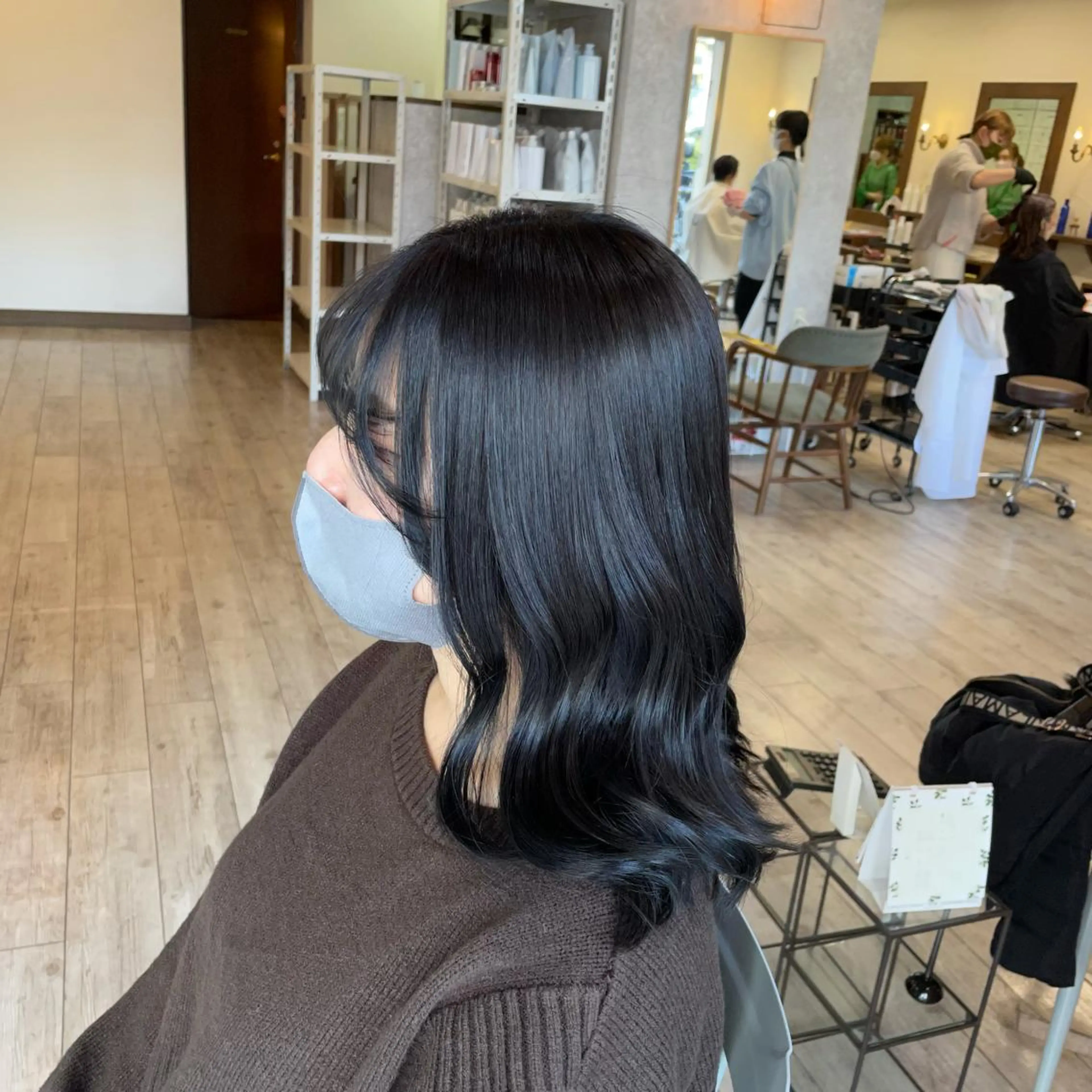 セミロング カラー ヘアアレンジ 🫧ヒシダアキ taboo.i🫧のヘアスタイル