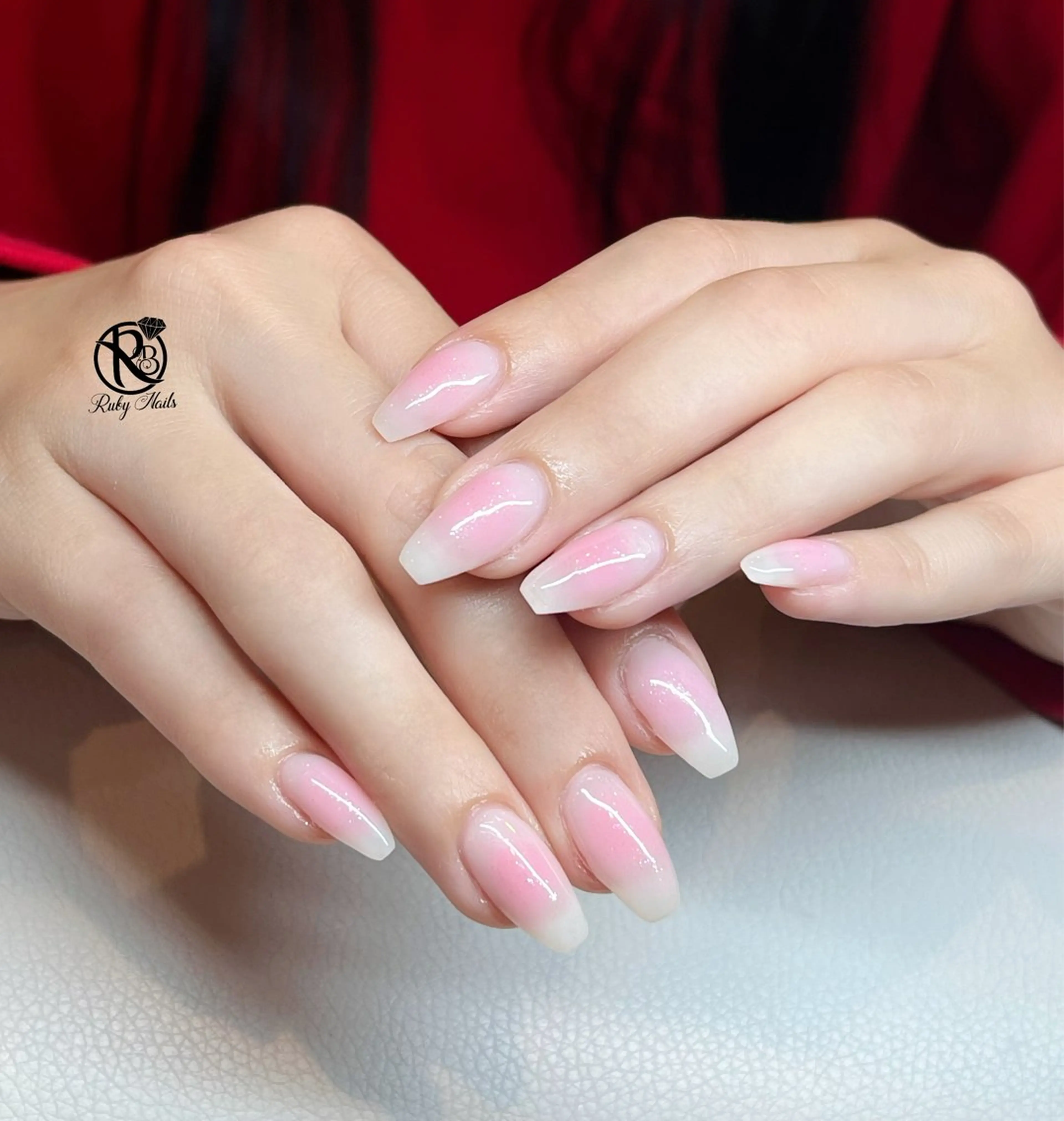 ネイル ボルドー ブラウン チークネイル ドット フットネイル ハンドネイル RUBY Nail 日暮里店のネイルデザイン