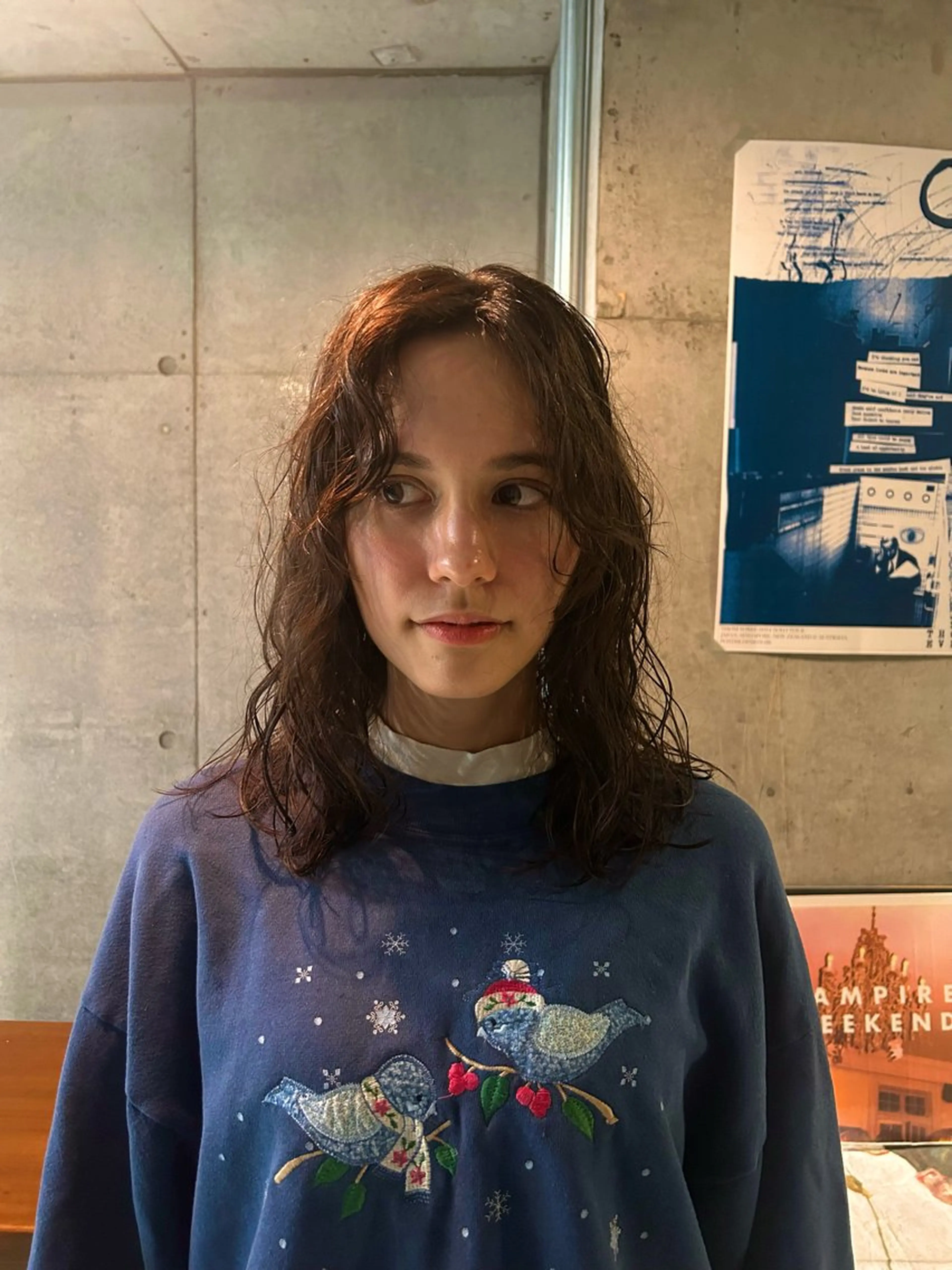 ミディアム パーマ 石原 実のヘアスタイル