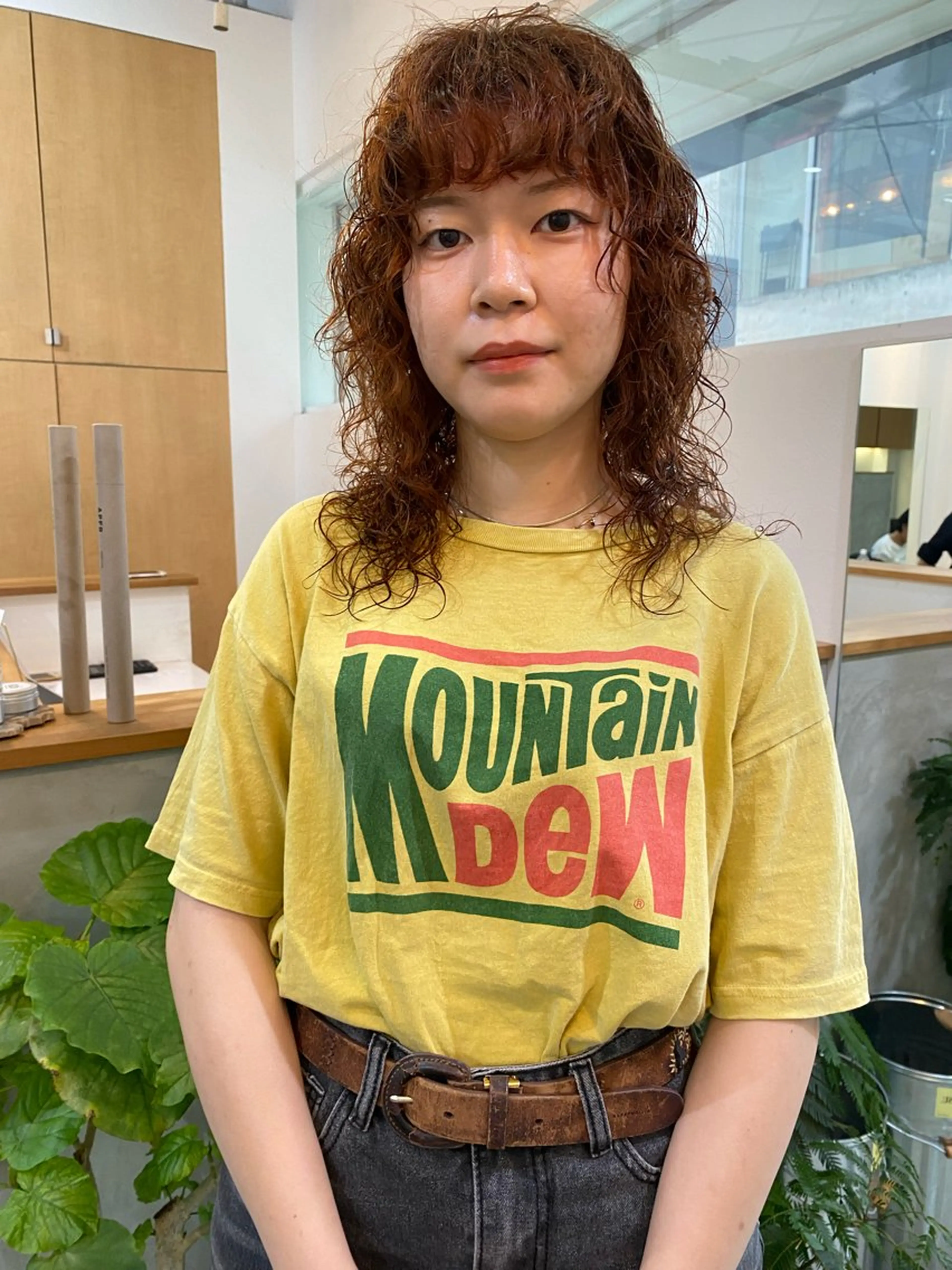 セミロング カラー パーマ セミロングパーマ カット パーマ トリートメント 森貴裕/ベージュ/ パーマ/オリーブのヘアスタイル