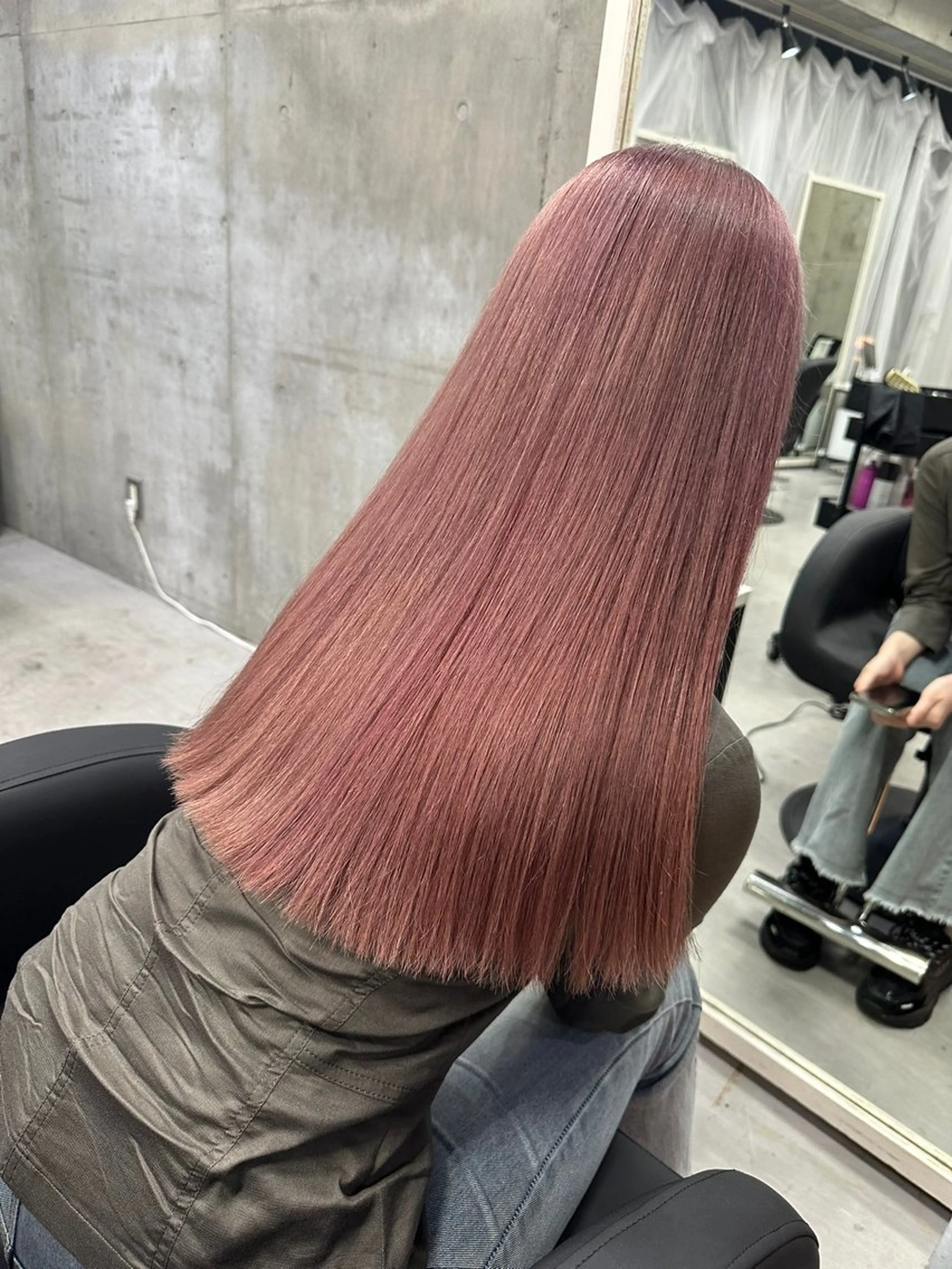 ロング ハイライト レイヤーカット 縮毛矯正 ウルフカット ヘアカラー トリートメント XELM/RUI /高崎/ブリーチ/のヘアスタイル