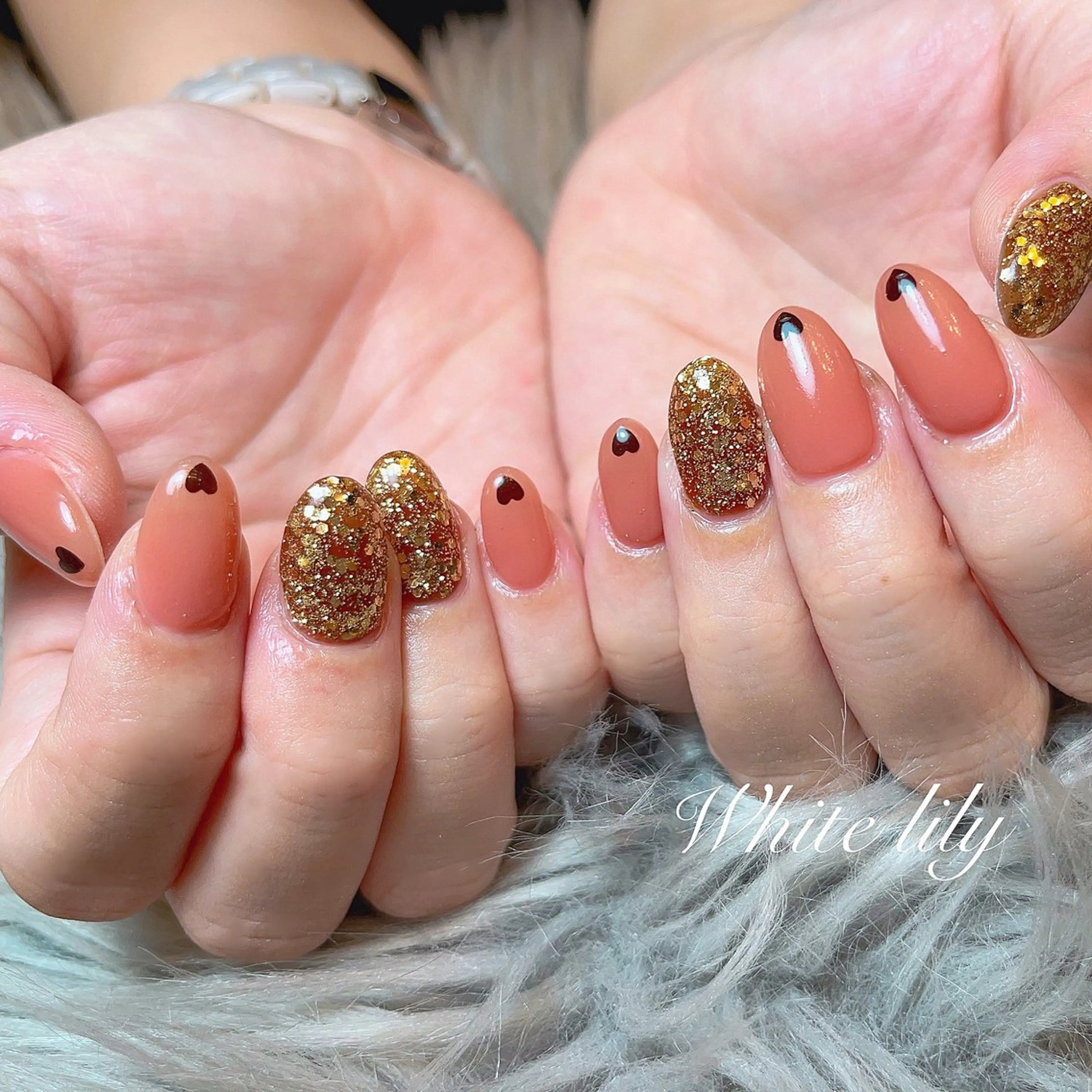 ネイル ハンドネイル White lily所属・牧田 雅世のネイルデザイン