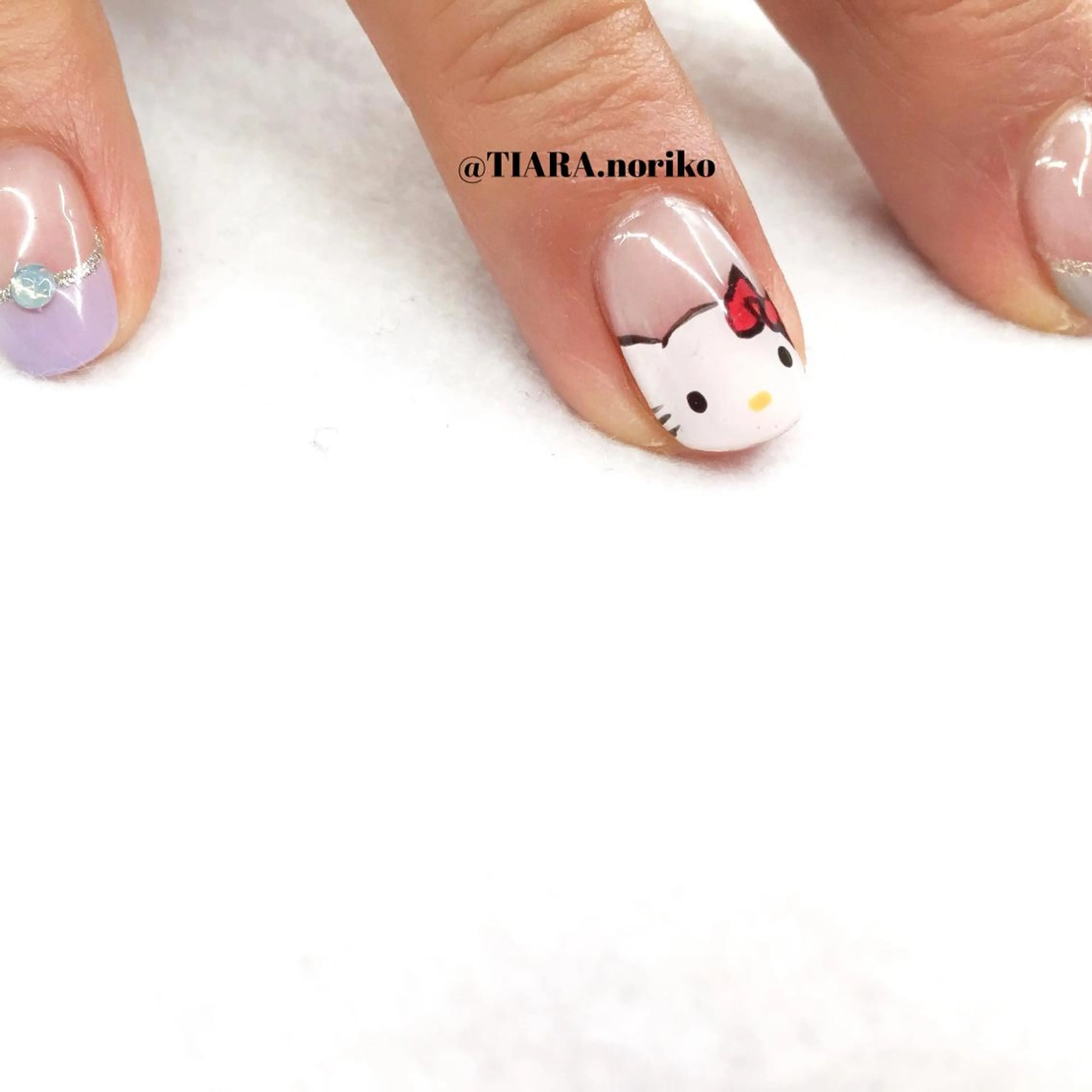 ロング カラー メンズ キッズ ネイル メンズ韓国風 韓国風ヘア フレンチネイル 韓国ネイル ワンホンネイル TIARA💅🏻 NORIKOのネイルデザイン