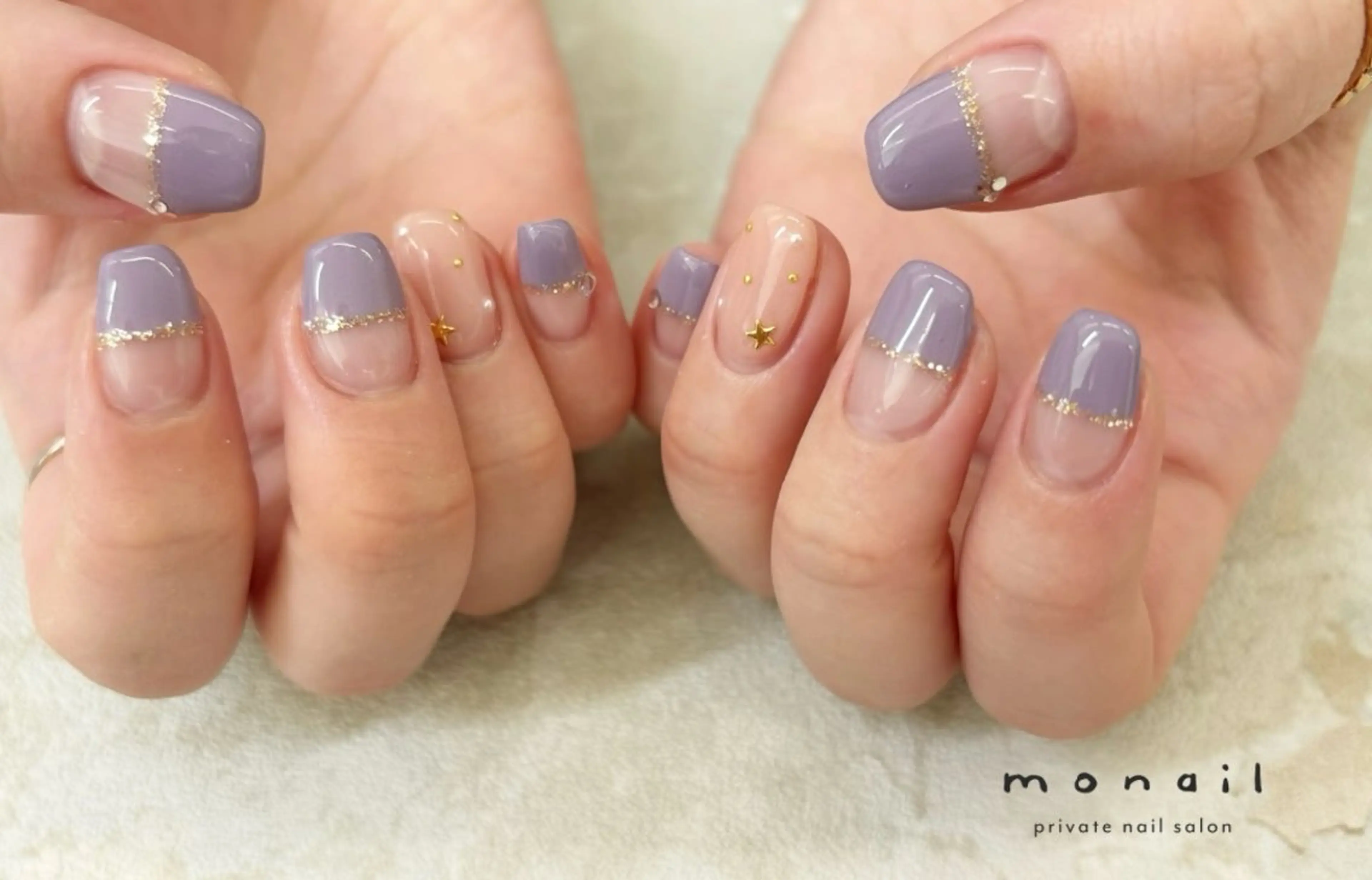 ネイル フレンチネイル ハンドネイル private  nail monail所属・nail salon monailのネイルデザイン