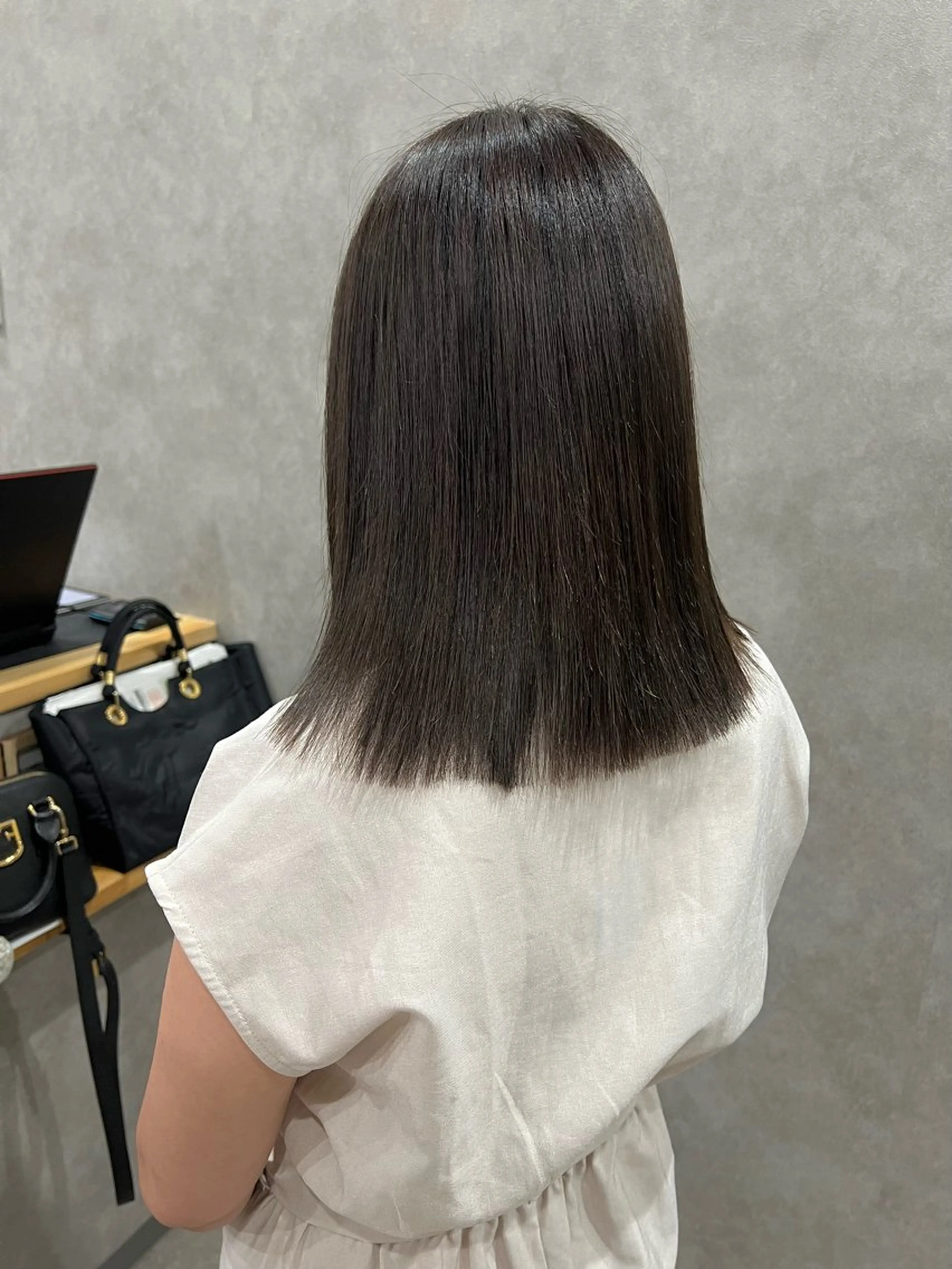 ミディアム カラー グレージュ ヘアカラー トリートメント 🎀🕊RION 🩰のヘアスタイル