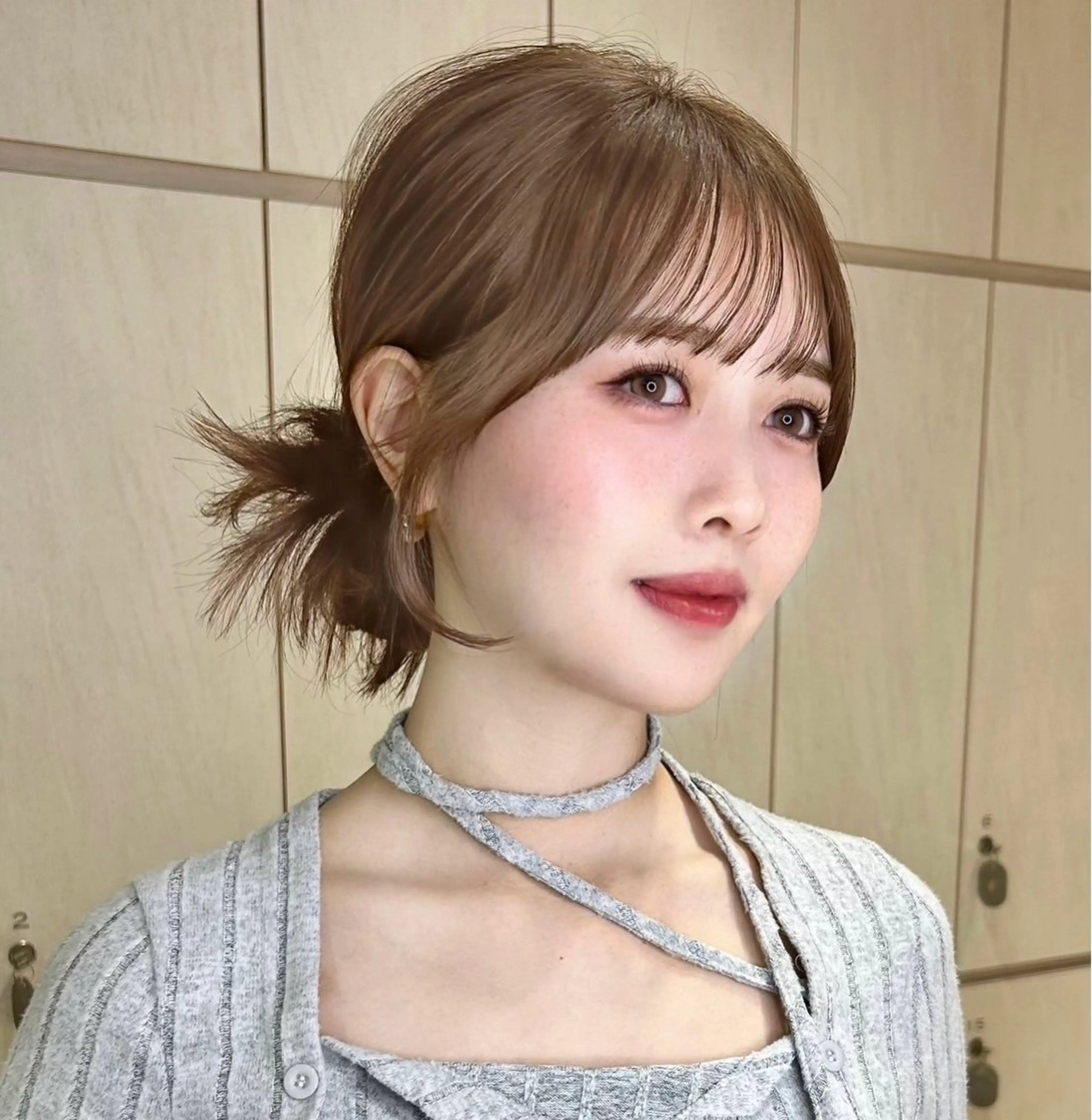 🌟前髪縮毛矯正🌟+透明感カラー+1stepトリートメントの写真