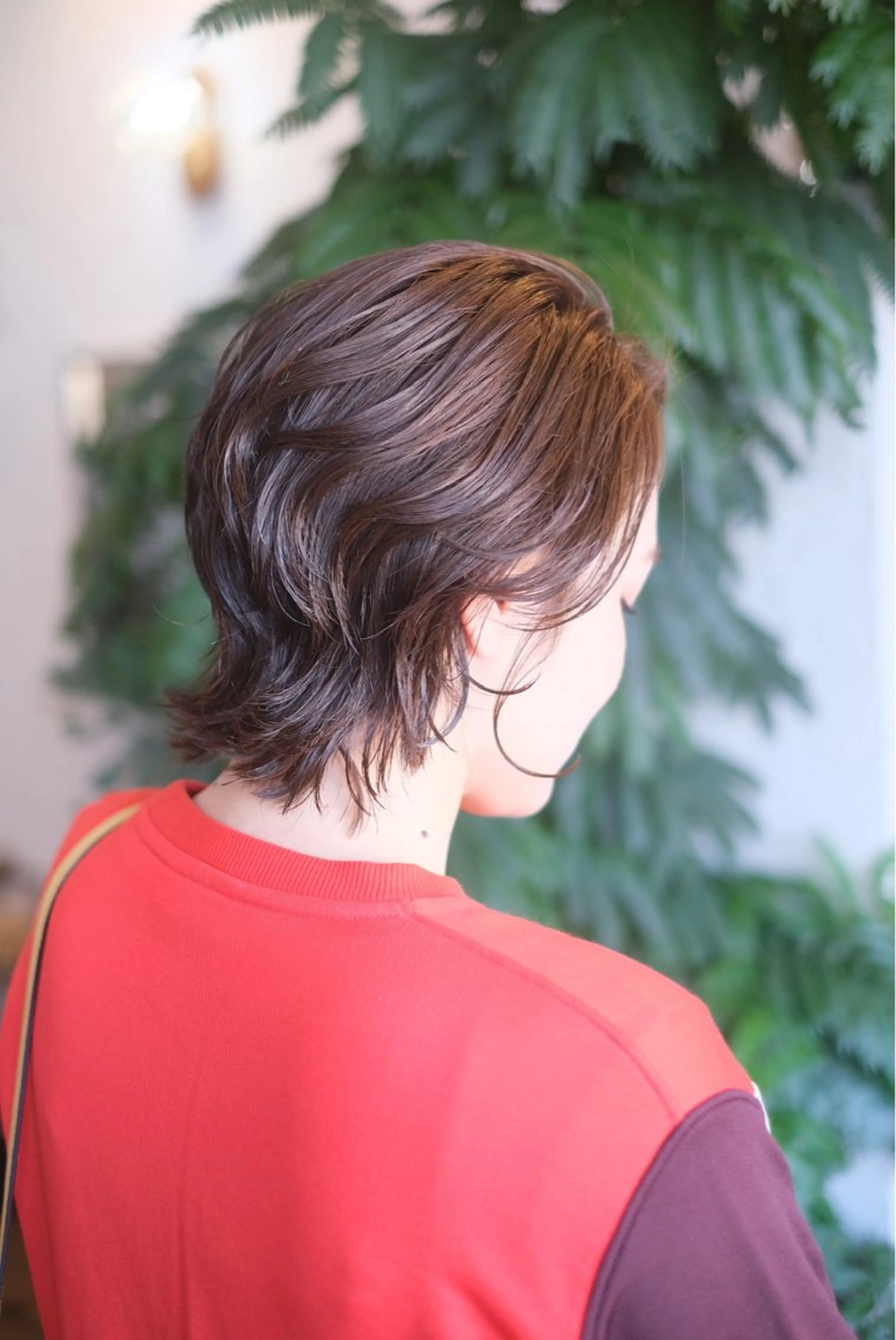 ショート カラー 透明感カラー ショートヘア ウルフカット 岩村 夏姫のヘアスタイル