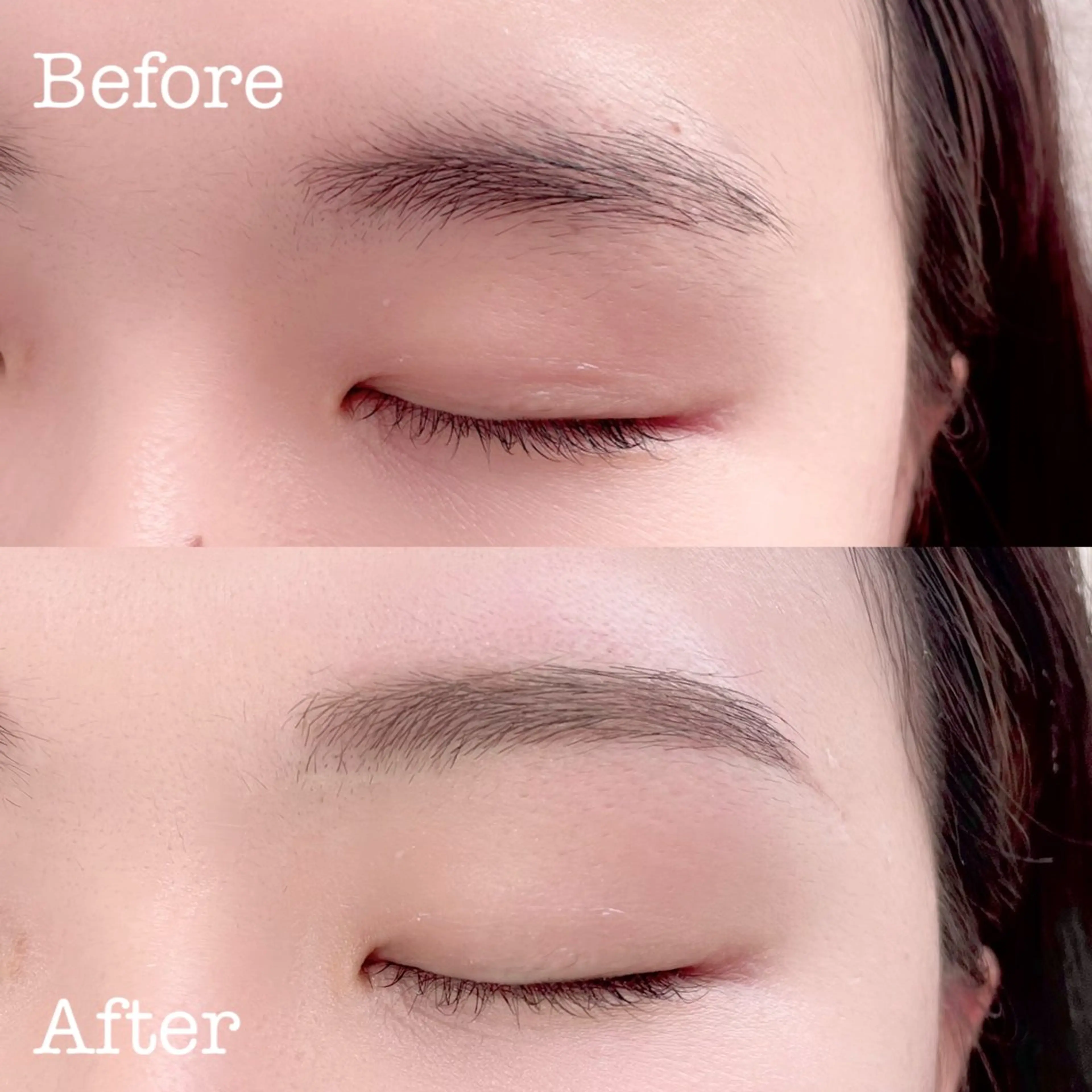 《美眉》アイブロウスタイリング🌙WAX +メイク仕上げ(低刺激ワックス使用)の写真