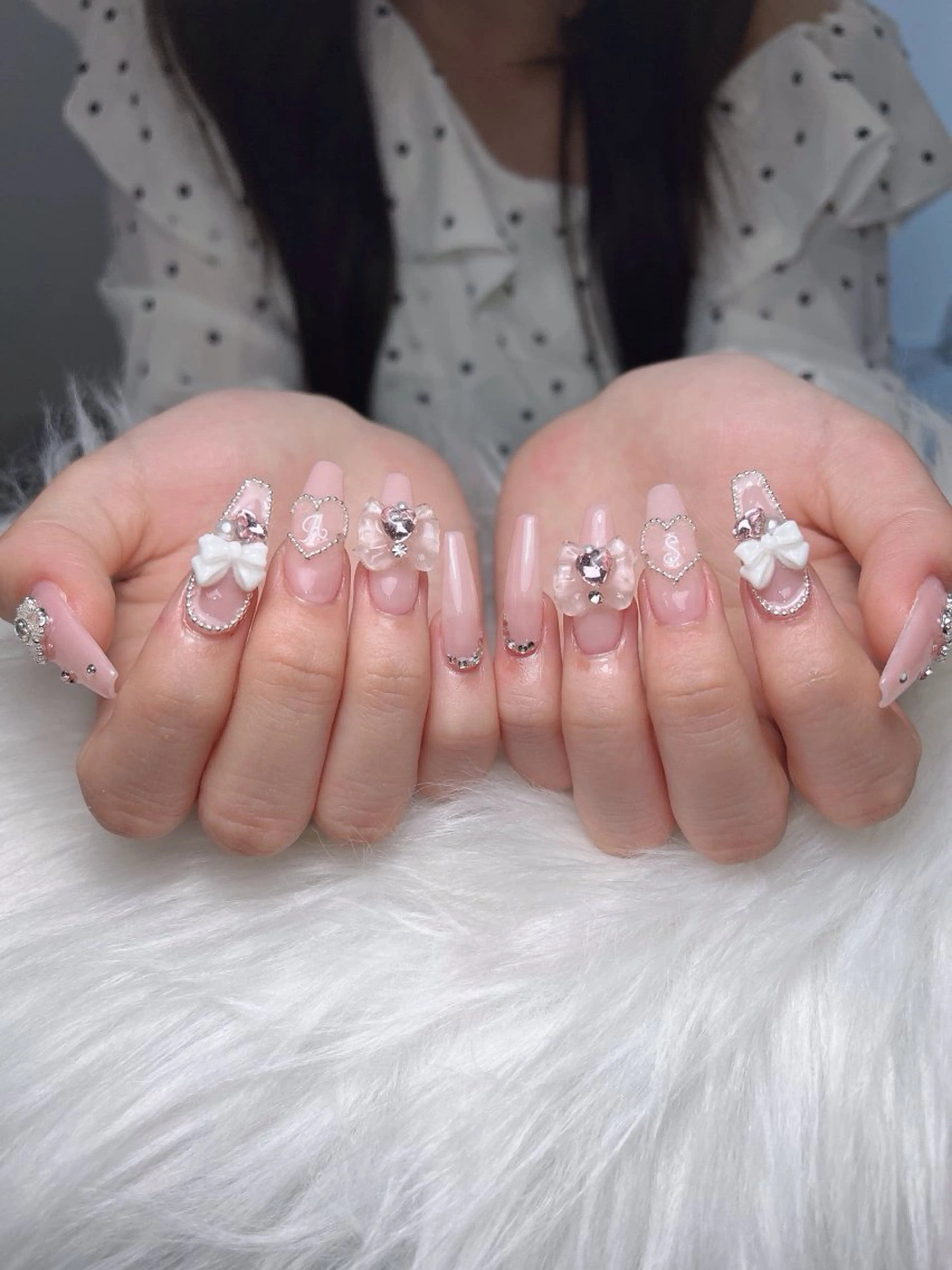 ネイル オーロラネイル ボルドー ブラウン 氷ネイル・うるうるネイル キラキラネイル ハンドネイル Sora  Nail 長さ出し専門店のネイルデザイン