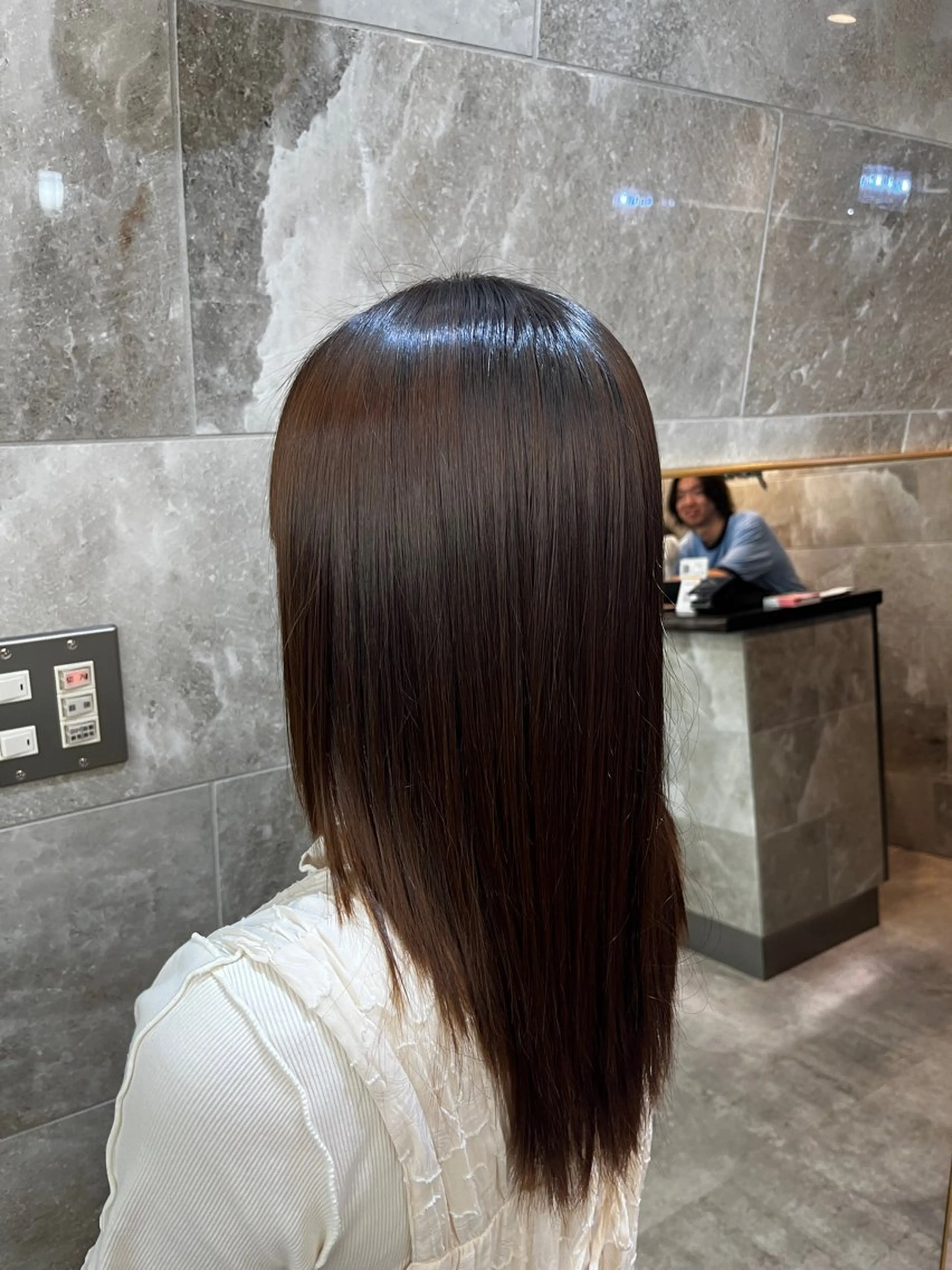 ロング 縮毛矯正特化/堀川 音芭のヘアスタイル