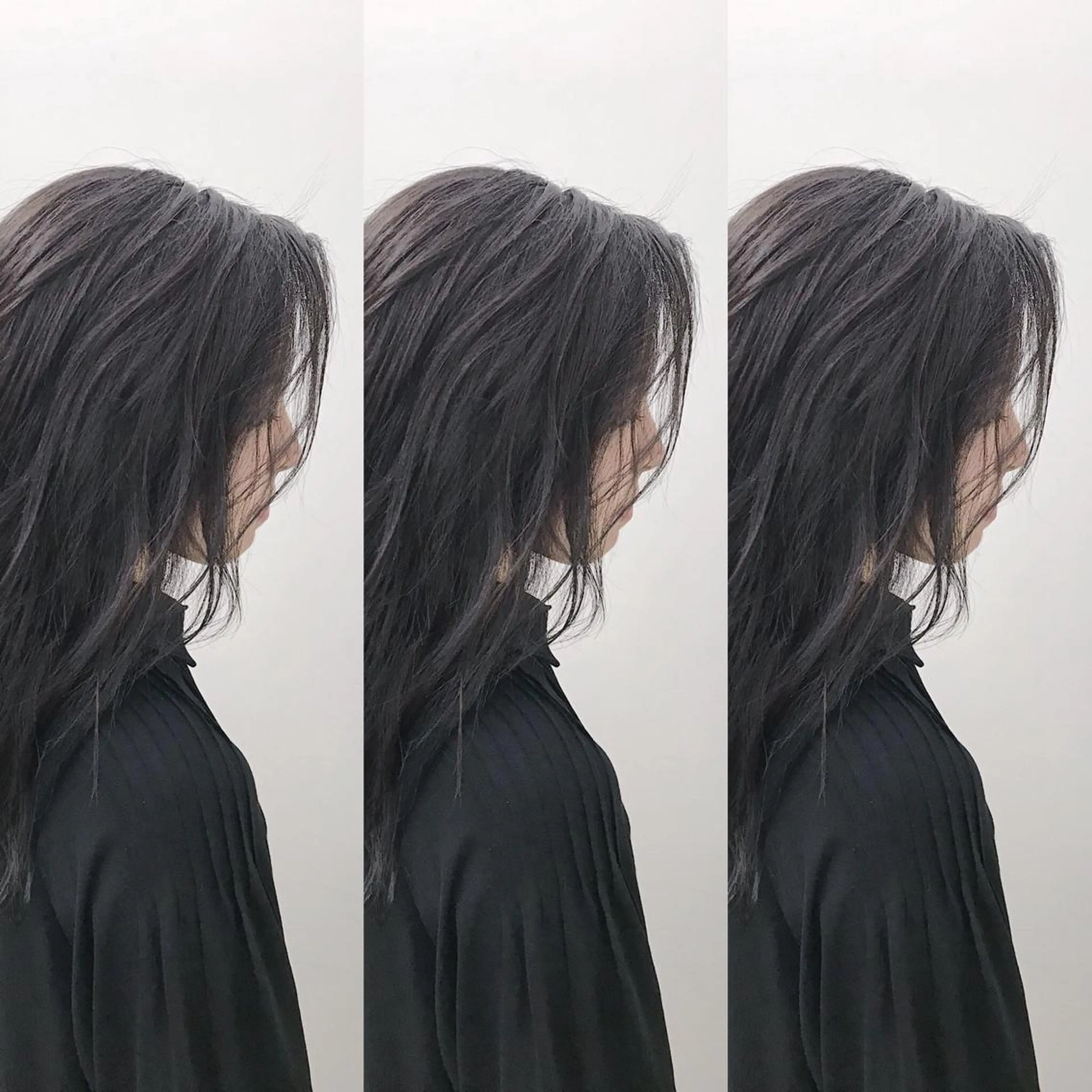 セミロング カラー ヘアカラー ブリーチカラー/ 岩破瑞希のヘアスタイル