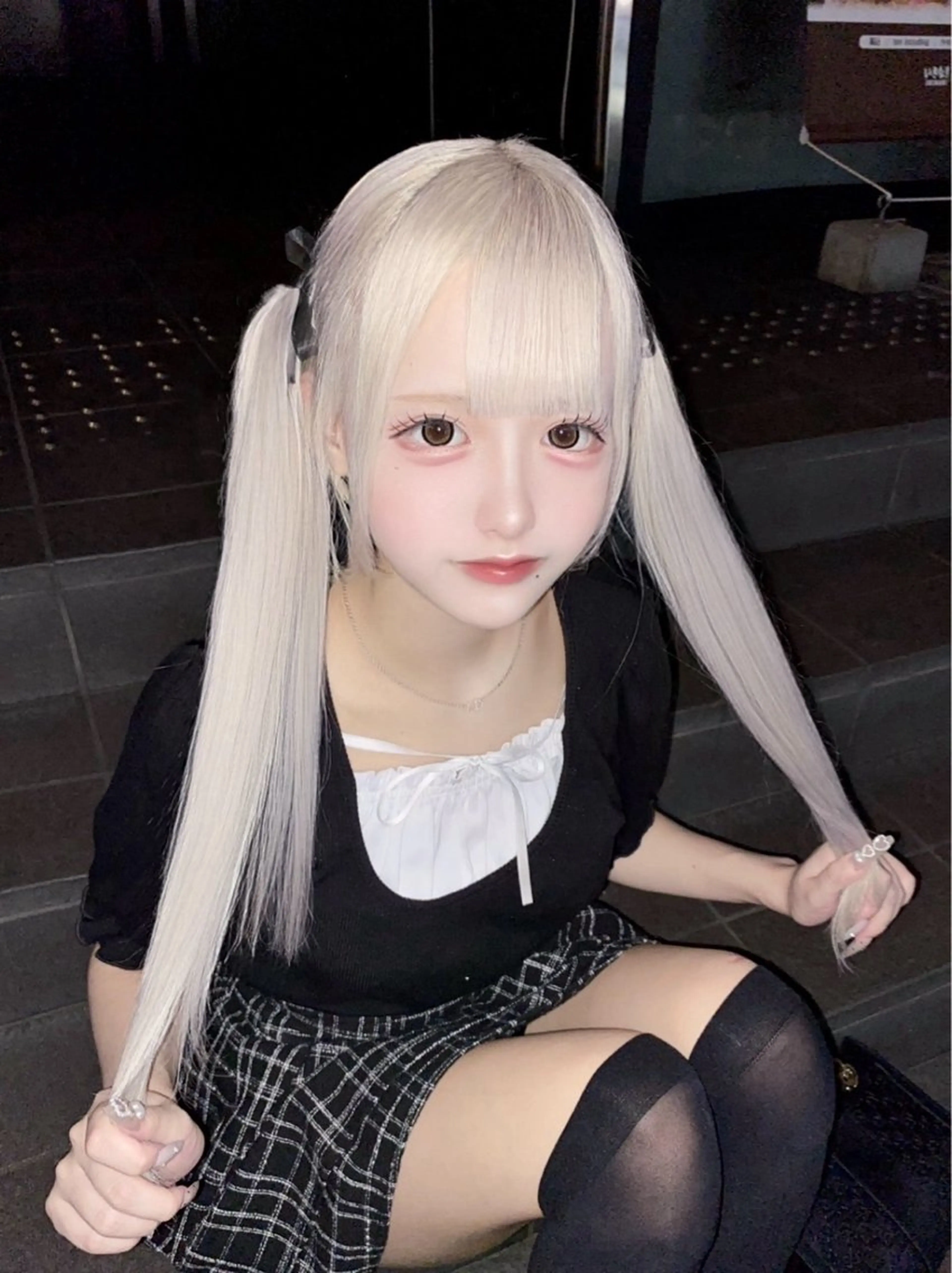 ロング カラー カット ヘアカラー トリートメント エクステ ハイトーンエクステ 🎩カズキ🎩のヘアスタイル