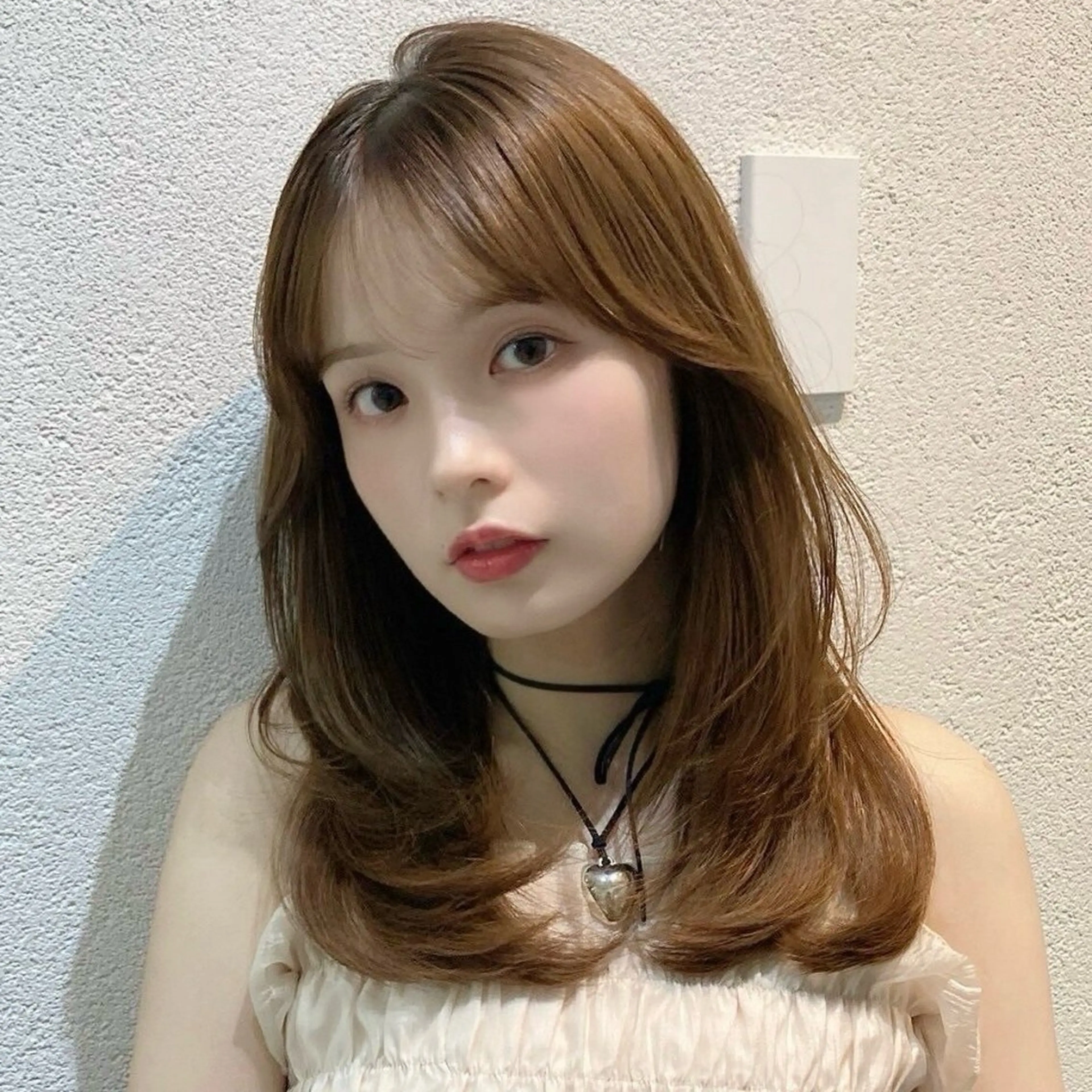 ミディアム くびれヘア ハッシュカット くびれレイヤー レイヤーカット 似合わせレイヤー× 艶髪矯正✨NOJIのヘアスタイル