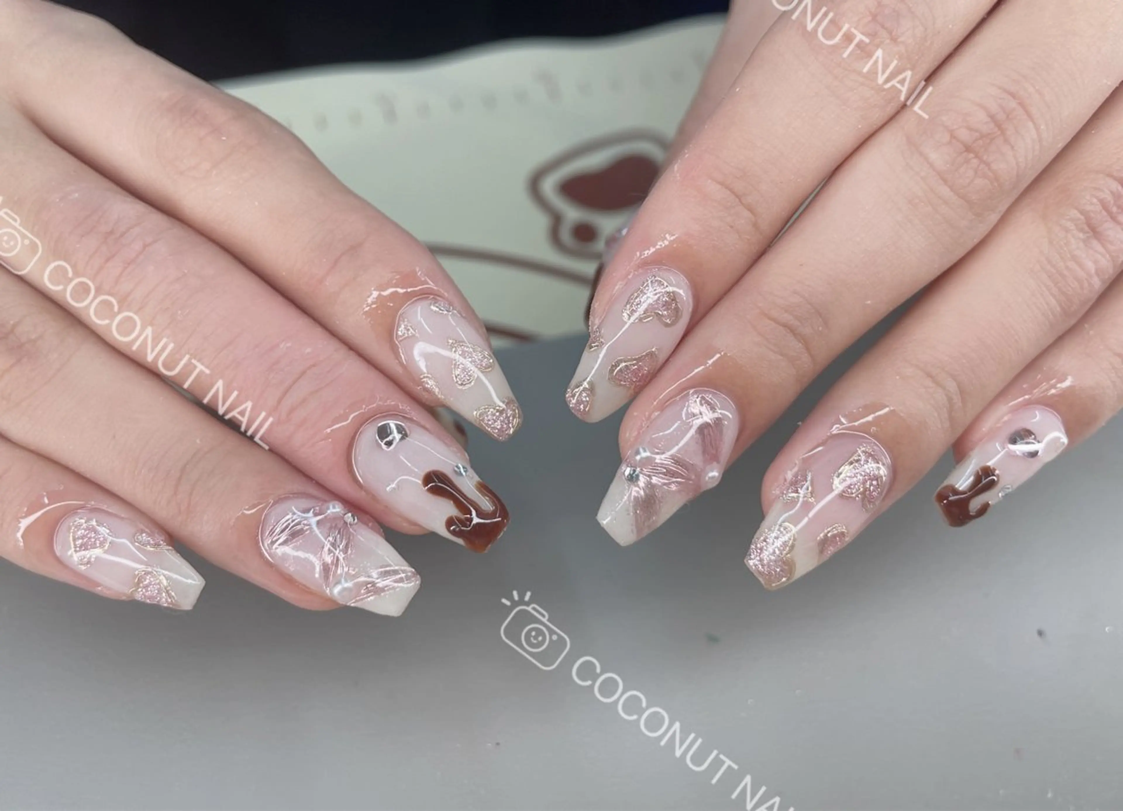 ネイル ハンドネイル 神田 ココナッツのネイルデザイン