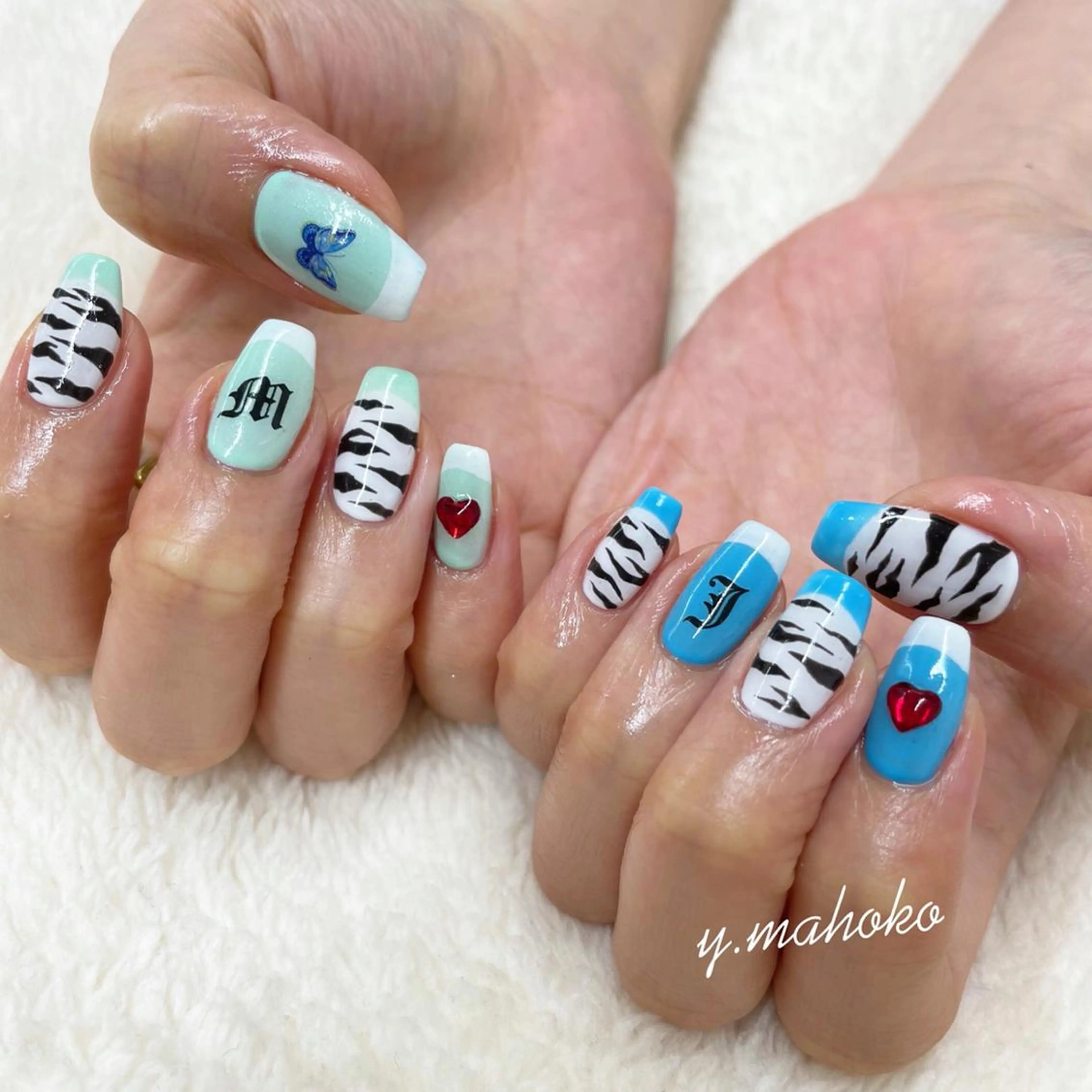 ネイル ハンドネイル パラジェル有/ 長さだし/mahoのネイルデザイン