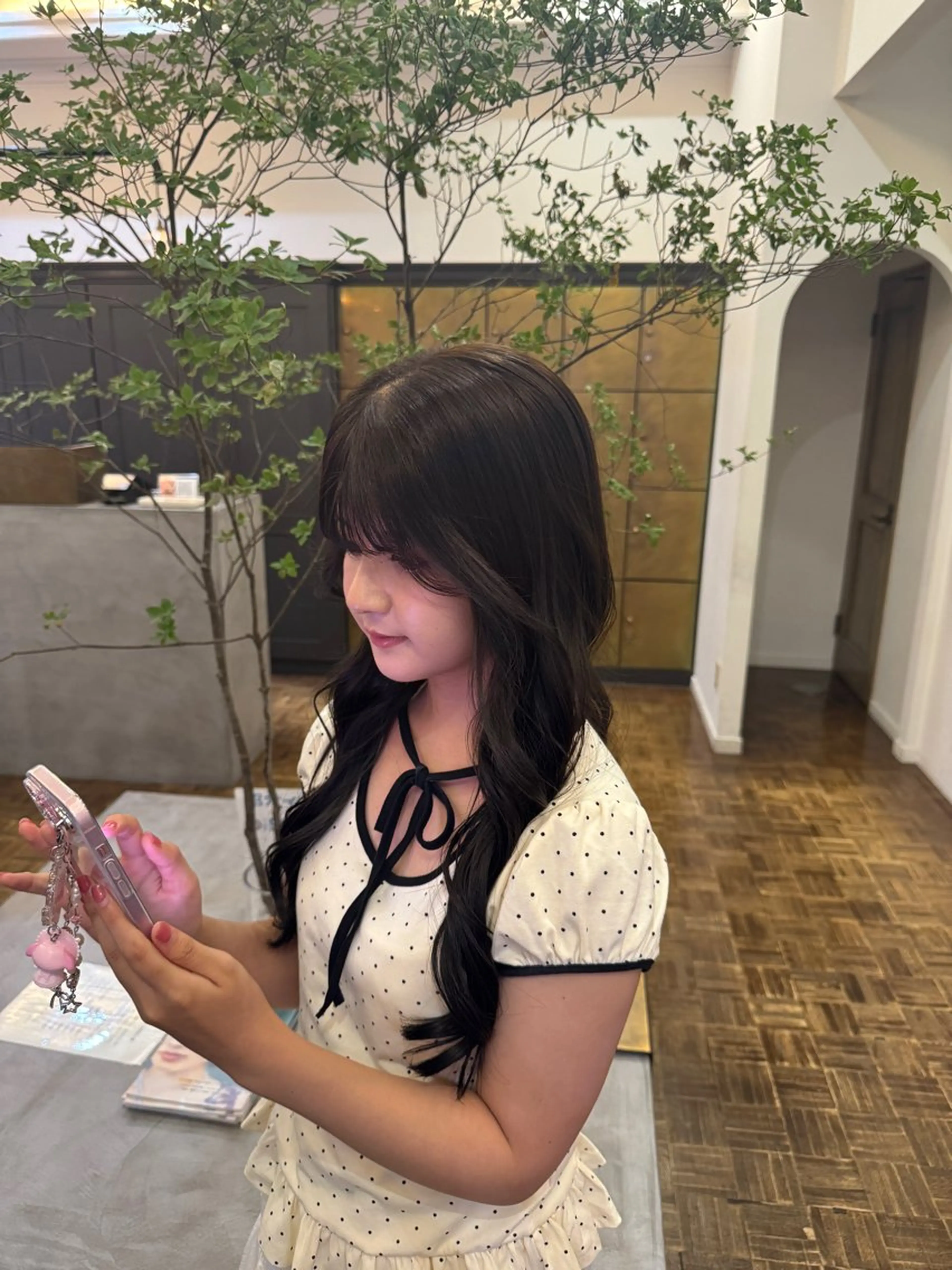 ロング カラー ブラウンカラー 天野 珠華のヘアスタイル