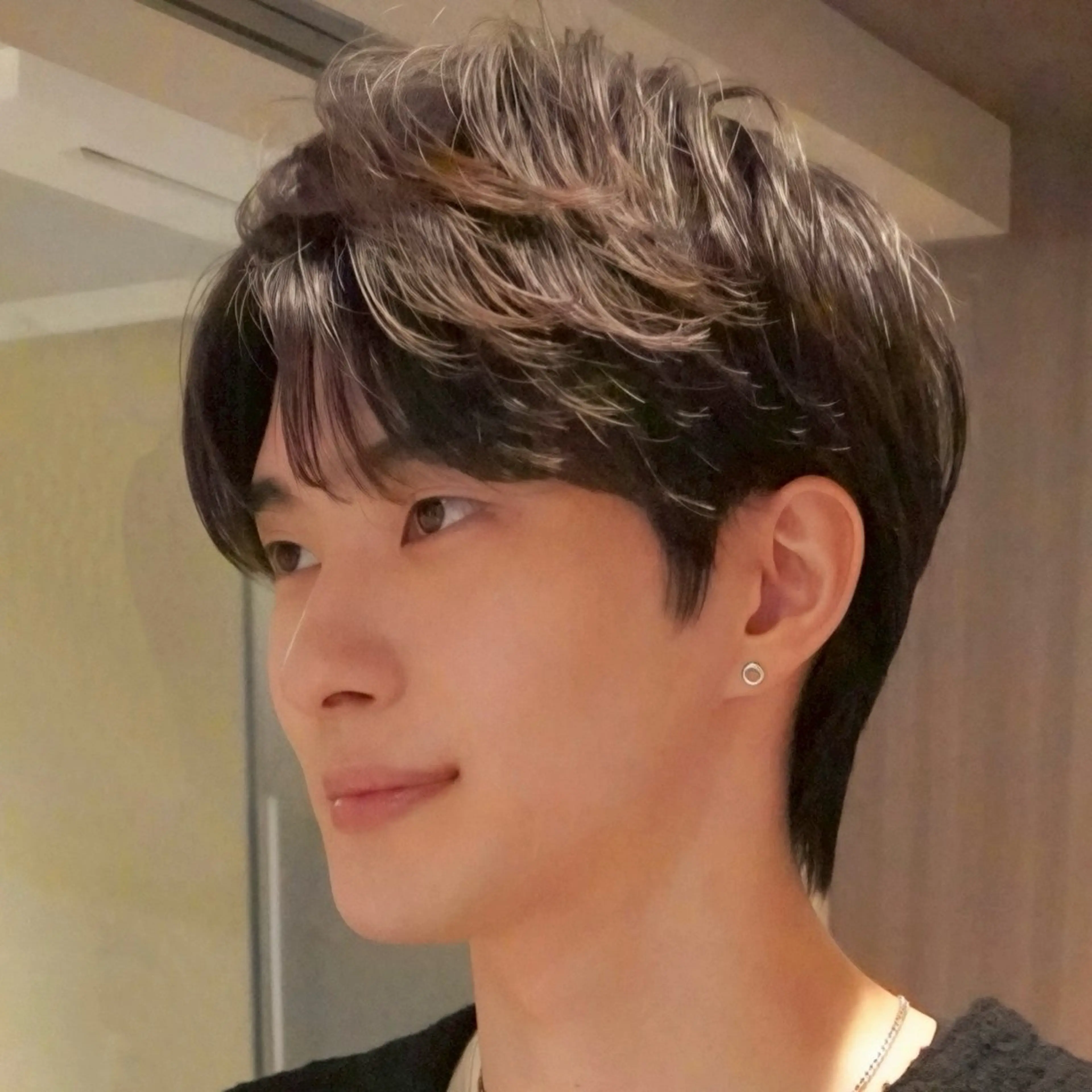 メンズ センターパート メンズ韓国風 韓国マッシュ マッシュ メンズパーマ カット メンズパーマ/メンズ カット/たばたよしきのヘアスタイル