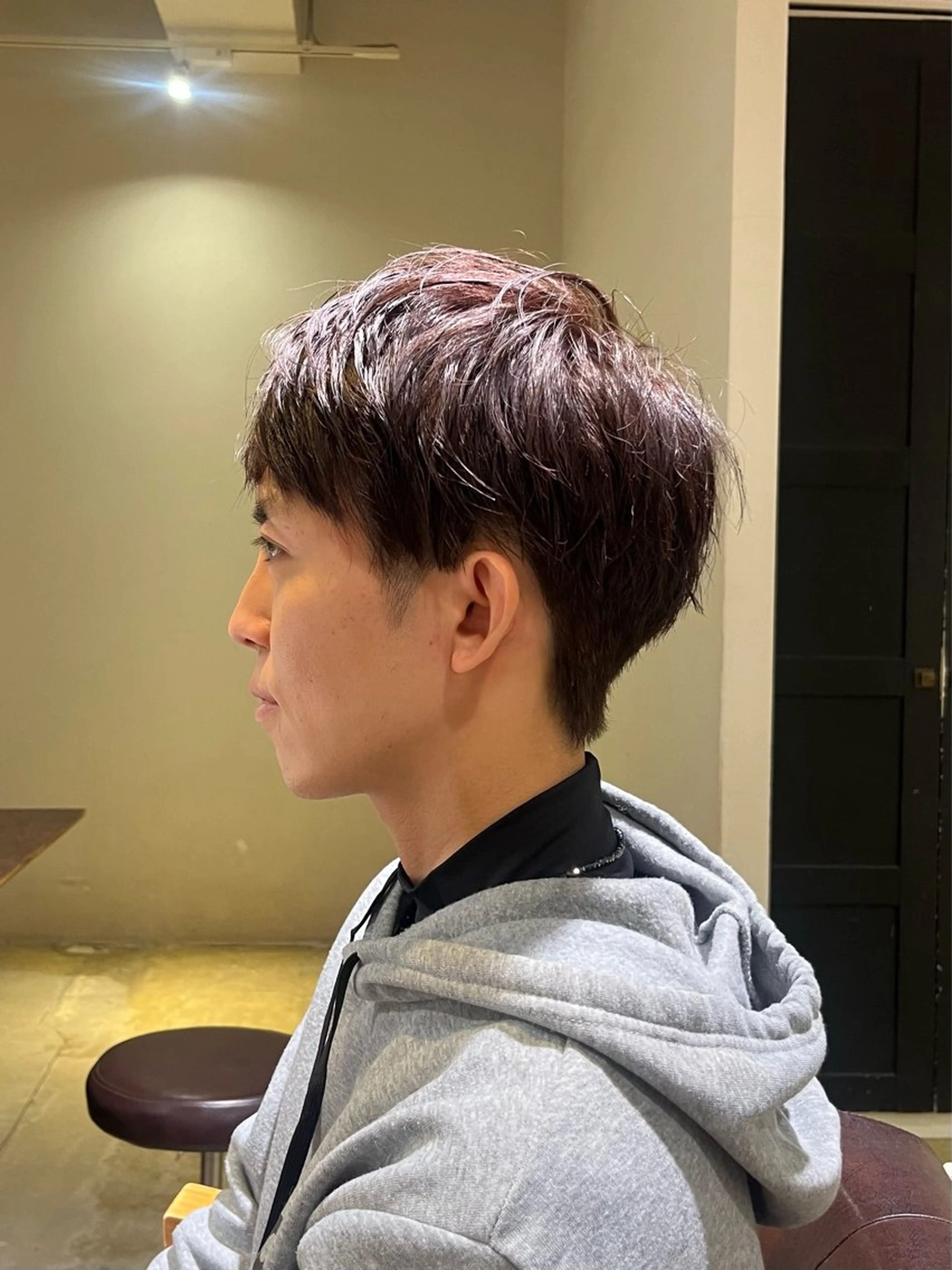 ショート カラー メンズ ヘアカラー みわ/博多 ブリーチ/メンズヘアのヘアスタイル
