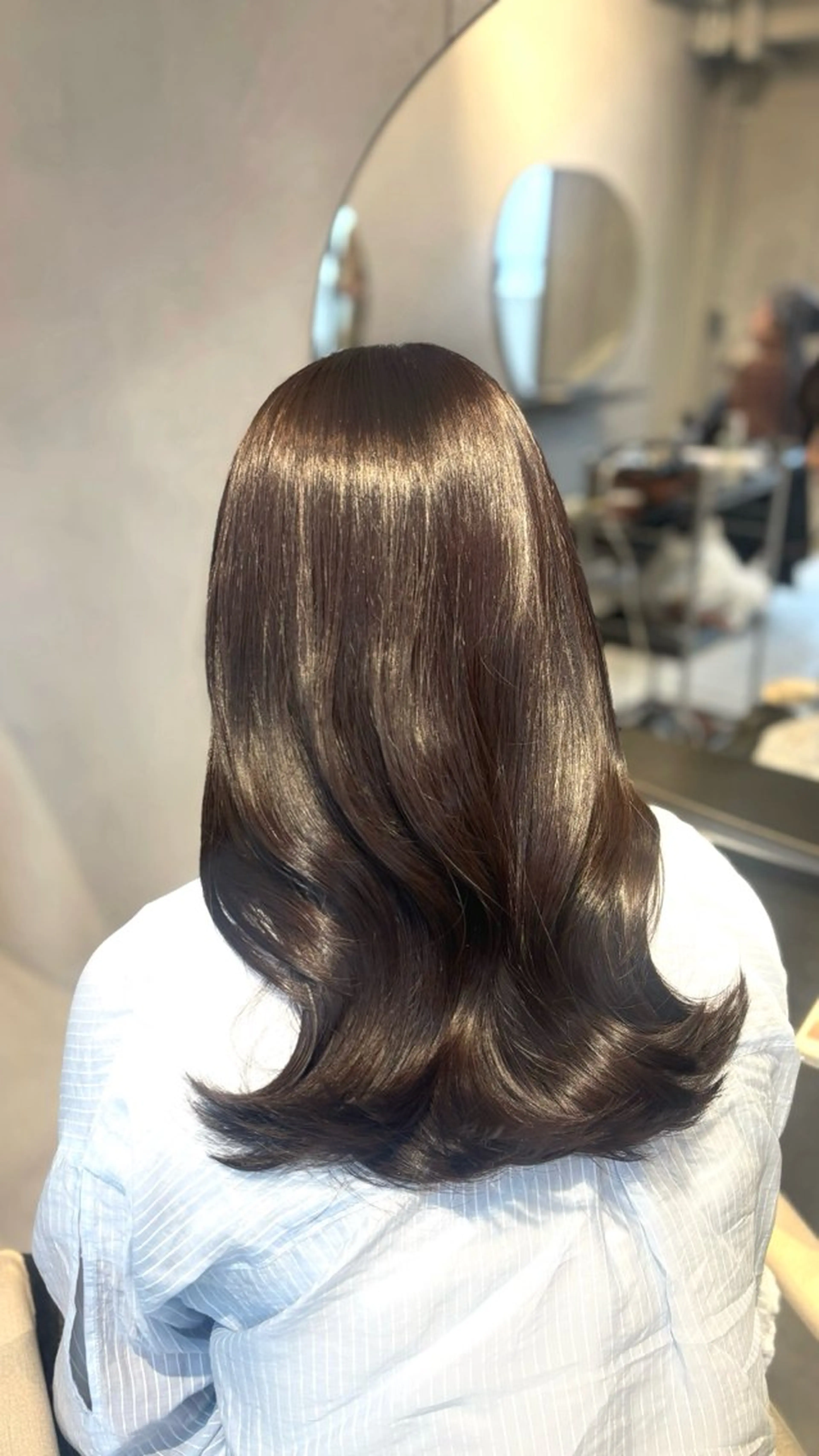 セミロング カラー ヘアカラー ANJU/本町肥後橋 /似合わせカラー💖のヘアスタイル