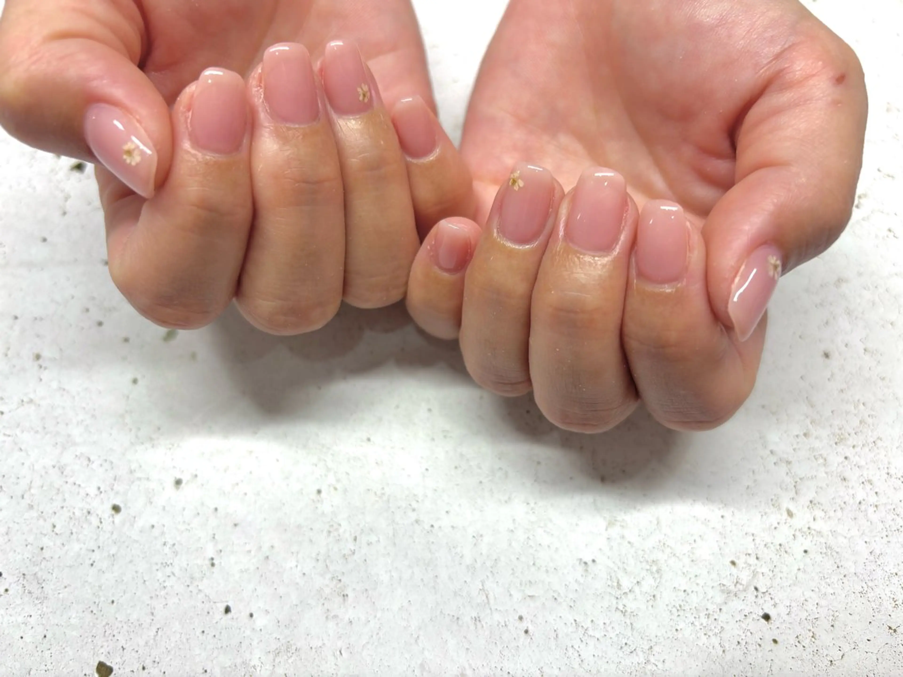 【Hand　nail】　”口コミ必須”　シンプル美爪ワンカラー　期間限定￥4500の写真