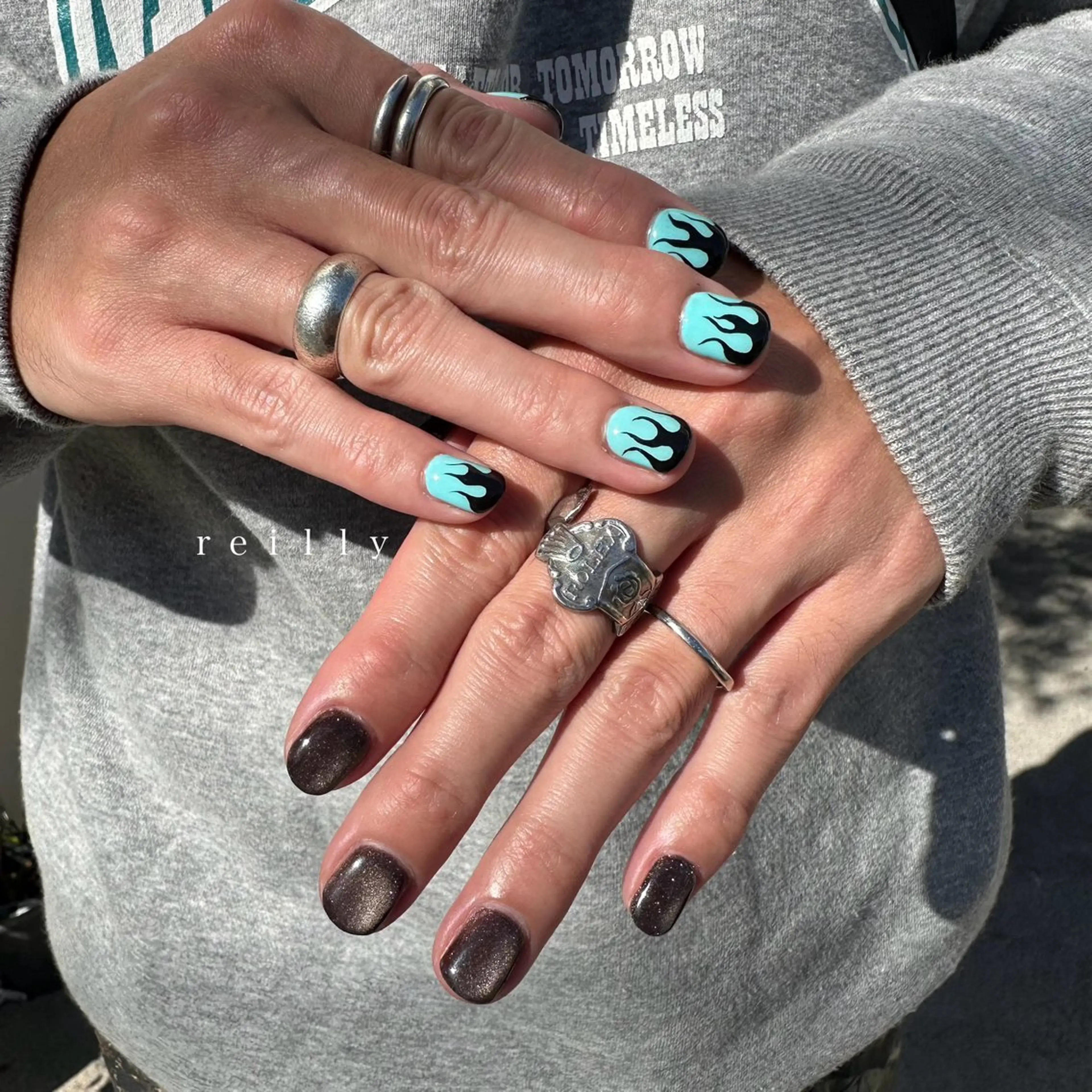 ネイル チークネイル クリアネイル フットネイル フレンチネイル ジェルネイル ハンドネイル Reilly nail.所属・Reillynail みさきのネイルデザイン