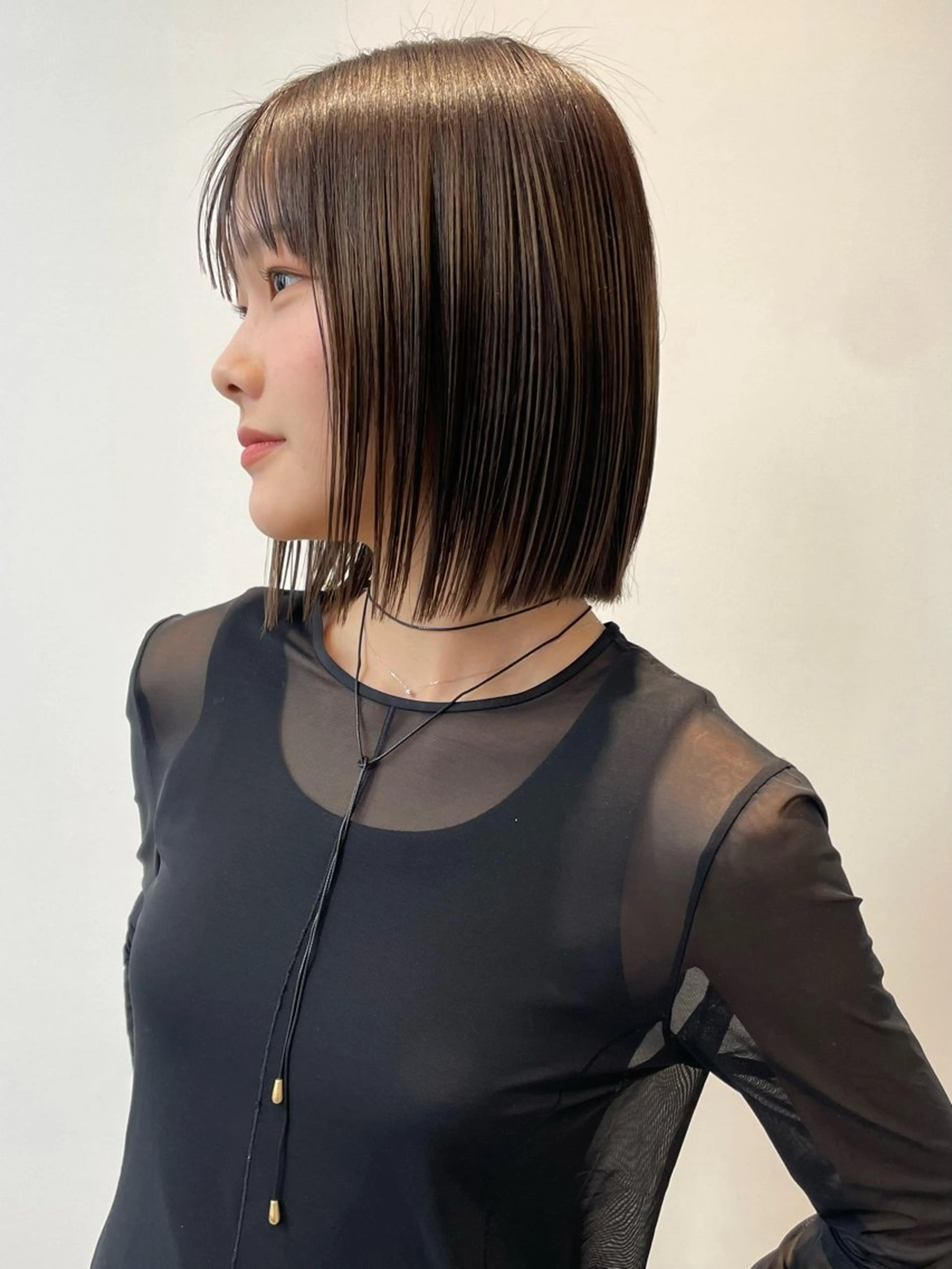 ミディアム 石川玲菜/ 髪質改善ボブ/メンズのヘアスタイル