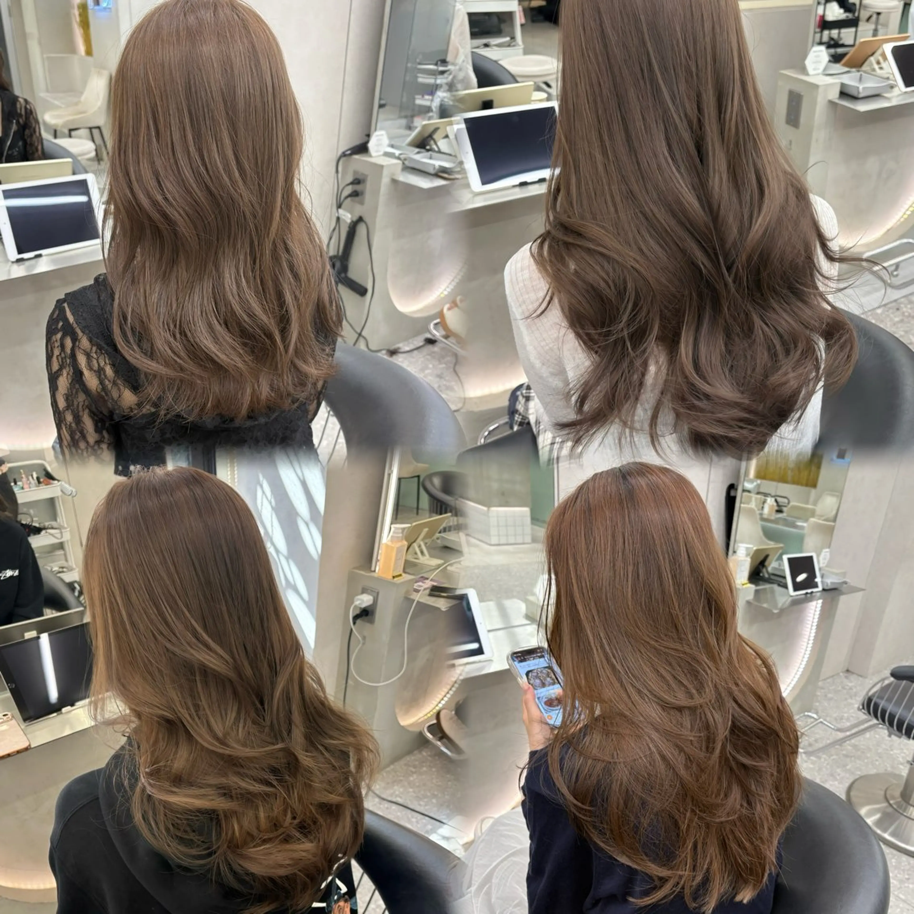 セミロング カラー ヘアアレンジ ヘアカラー トリートメント fumika🎀 ベージュのヘアスタイル