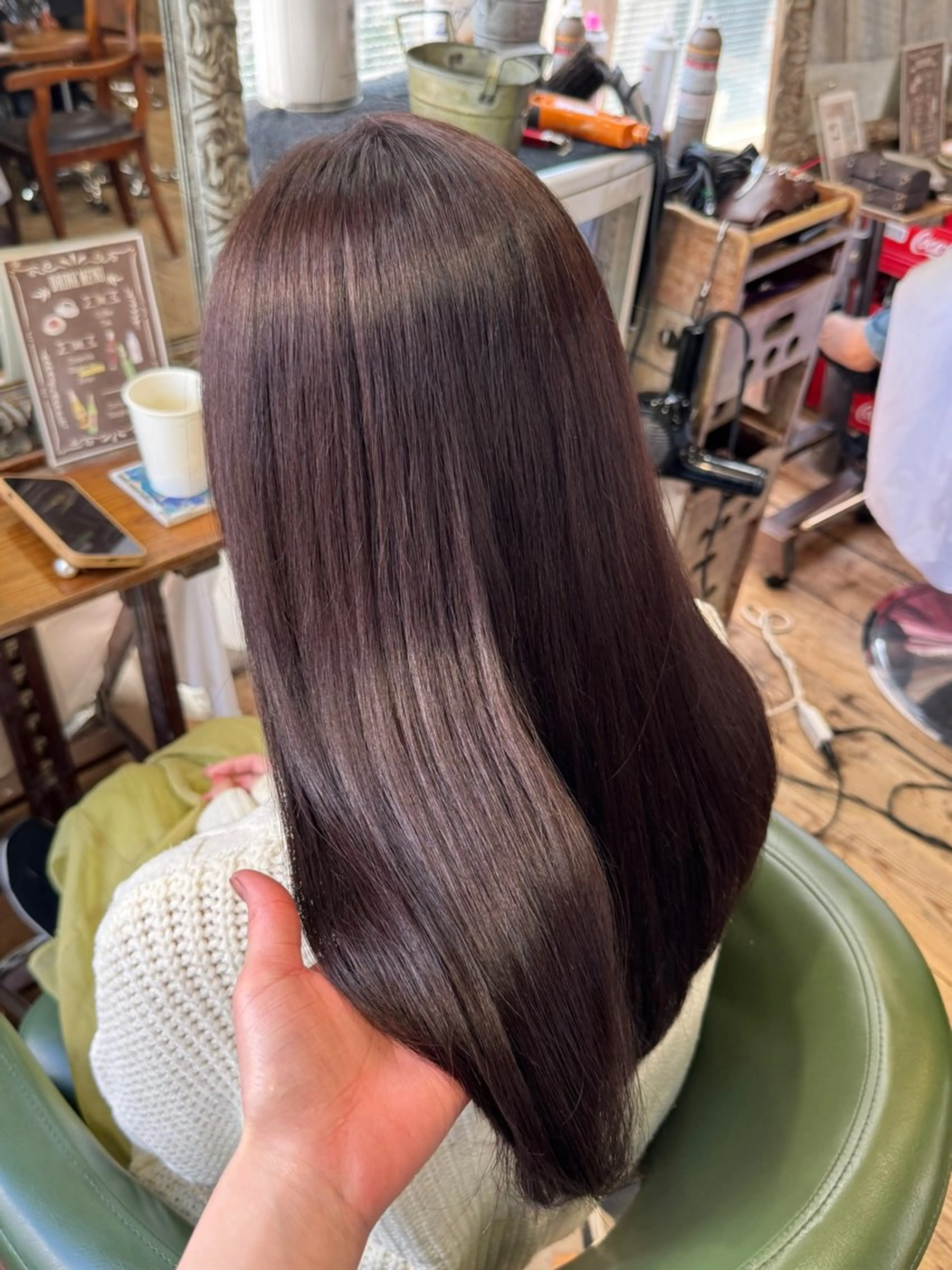 ロング ヘアカラー トリートメント 髪質改善カラー /高山奈夕のヘアスタイル