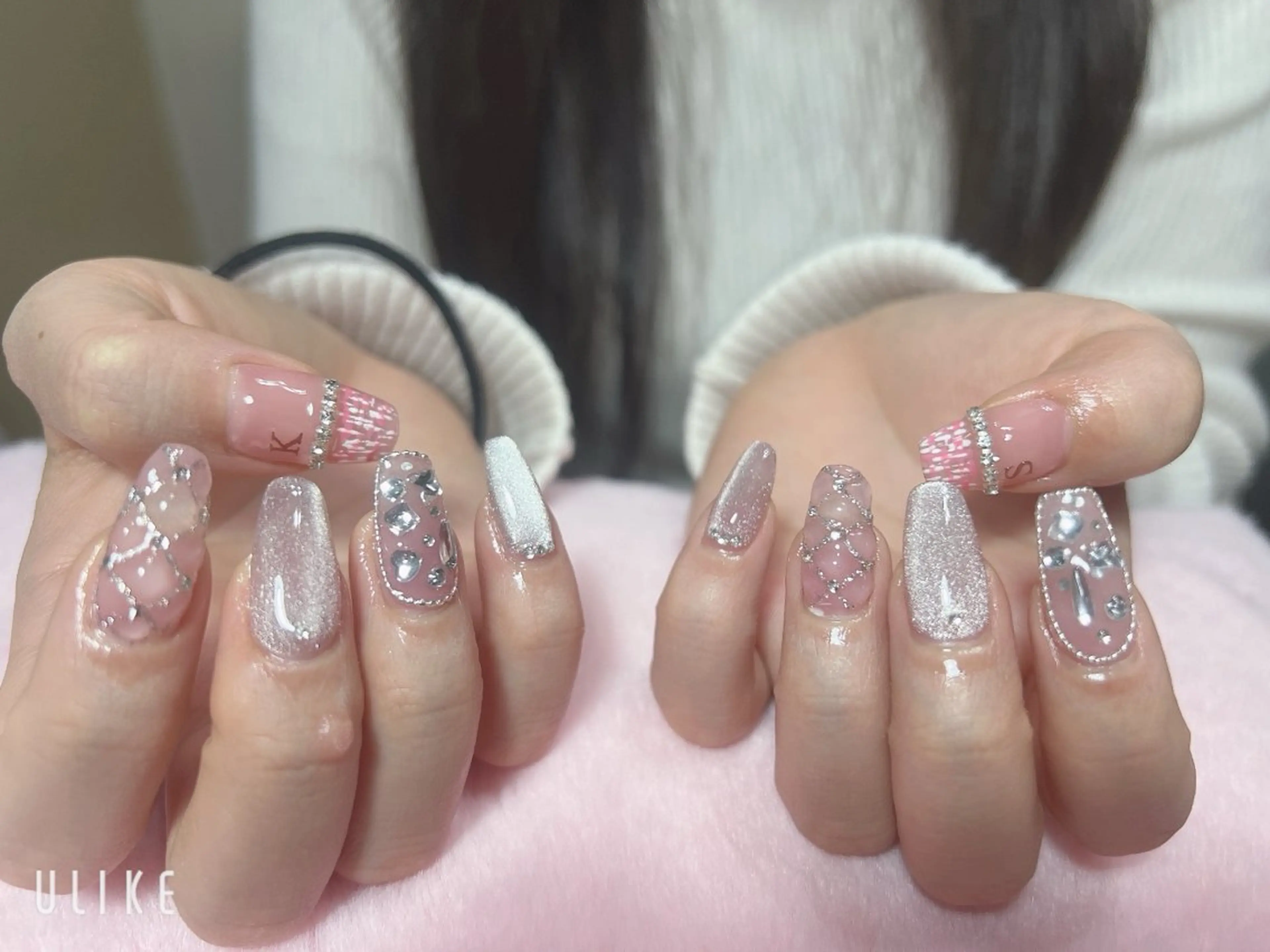 ネイル 長さ出し Hina ネイルサロンのネイルデザイン