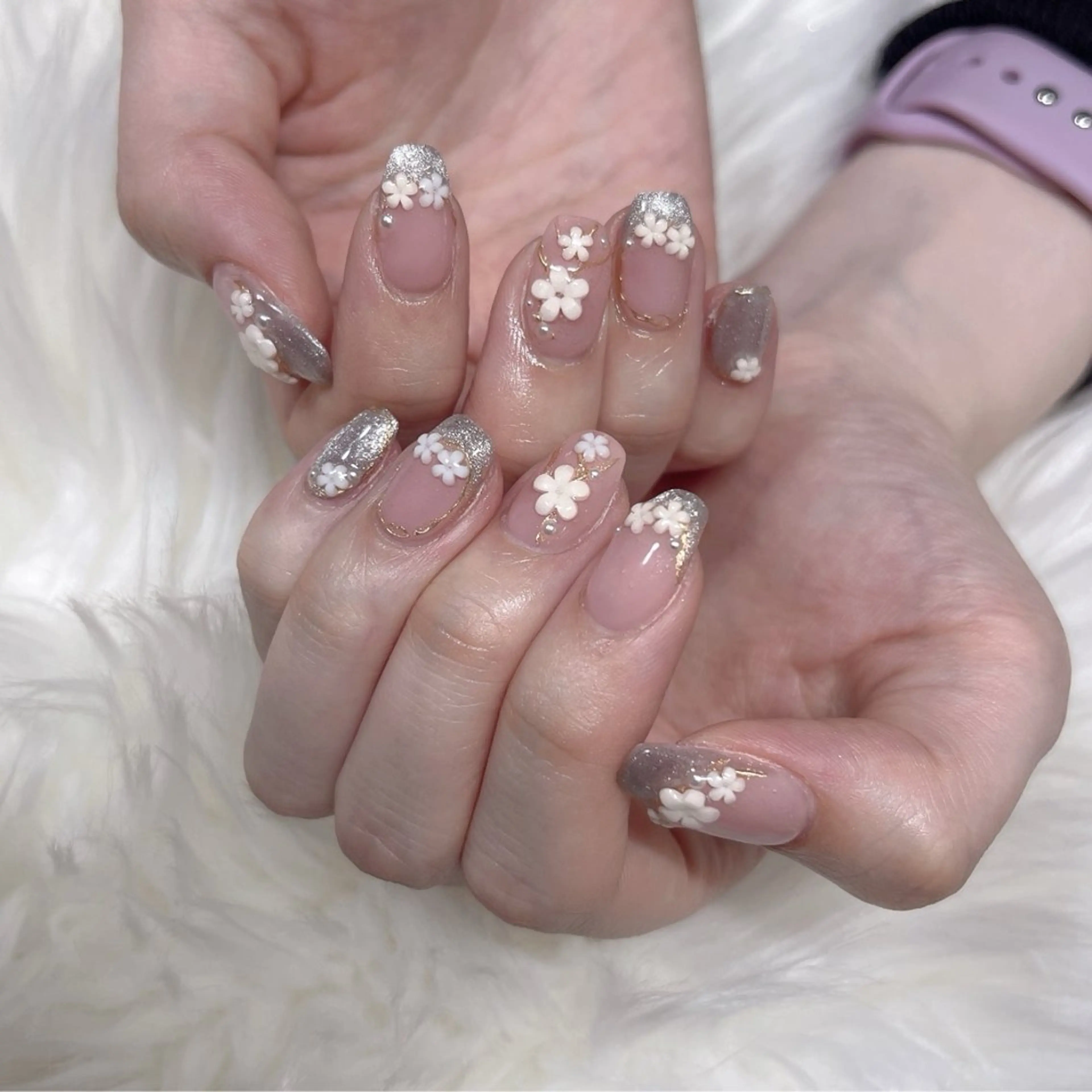 ネイル 桜ネイル 春ネイル K&T nail salonのネイルデザイン